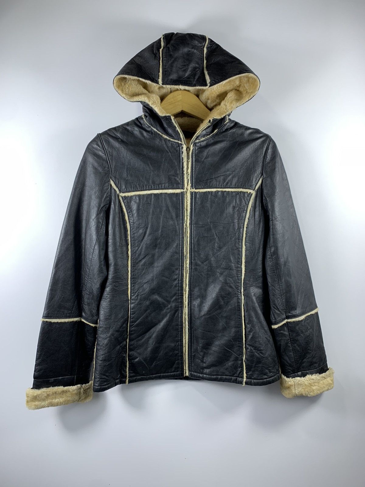If Six Was Nine Faux Fur Leather Jacket Hoodie Ifsixwasnine Lgb Size US S / EU 44-46 / 1 - 1 Thumbnail