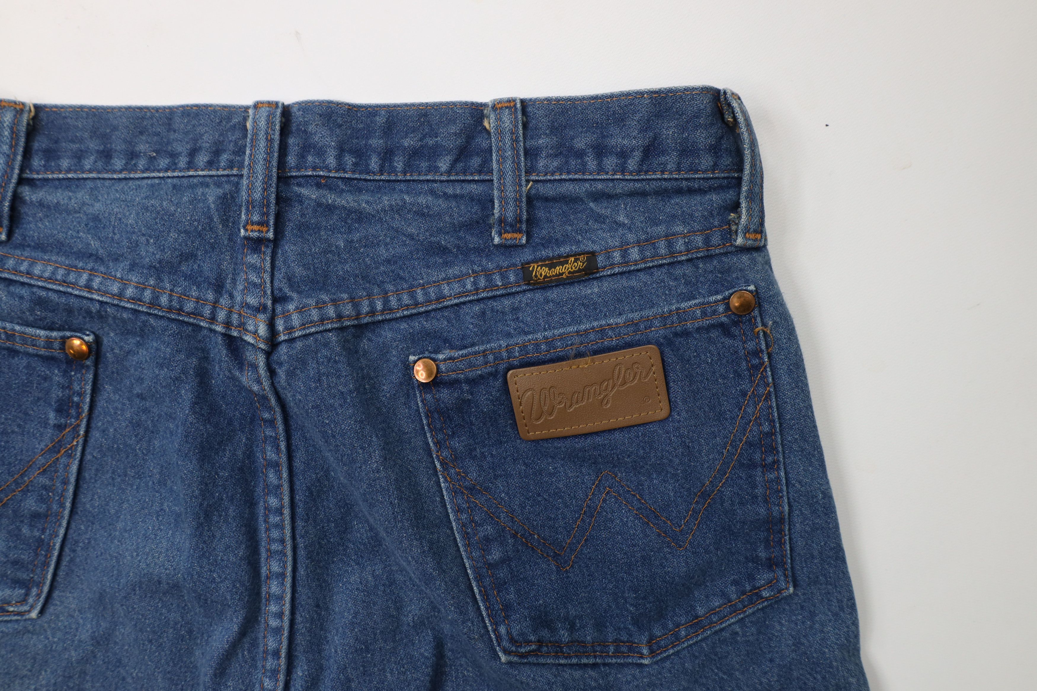 Vintage × Wrangler Vintage 90s Wrangler Leg Western Denim Jeans USA Blue Size US 34 / EU 50 - 14 Thumbnail