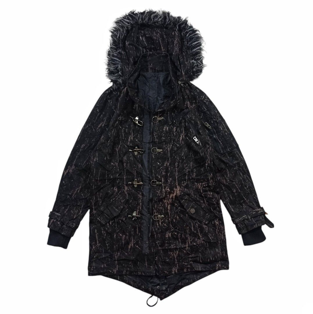 If Six Was Nine × Japanese Brand × Le Grande Bleu (L.G.B.) 2000 Japanese retro punk fur parka jacket Size US L / EU 52-54 / 3 - 6 Thumbnail