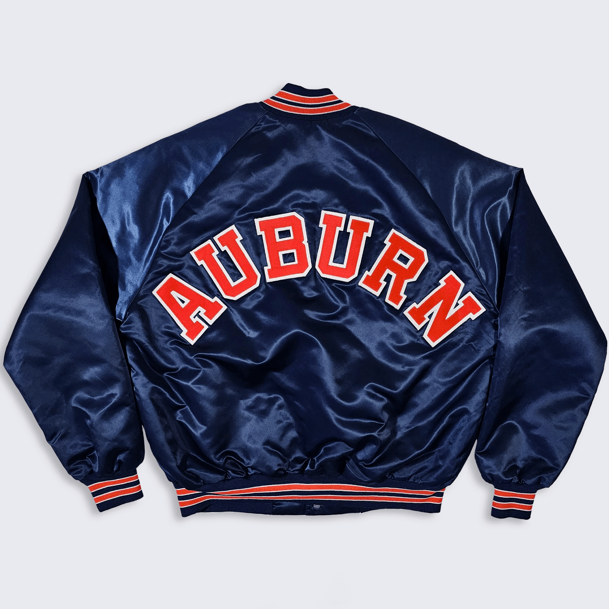 Chalk Line Auburn Tigers Vintage 80s Chalk Line Satin Bomber Jacket Size US L / EU 52-54 / 3 - 1 Thumbnail