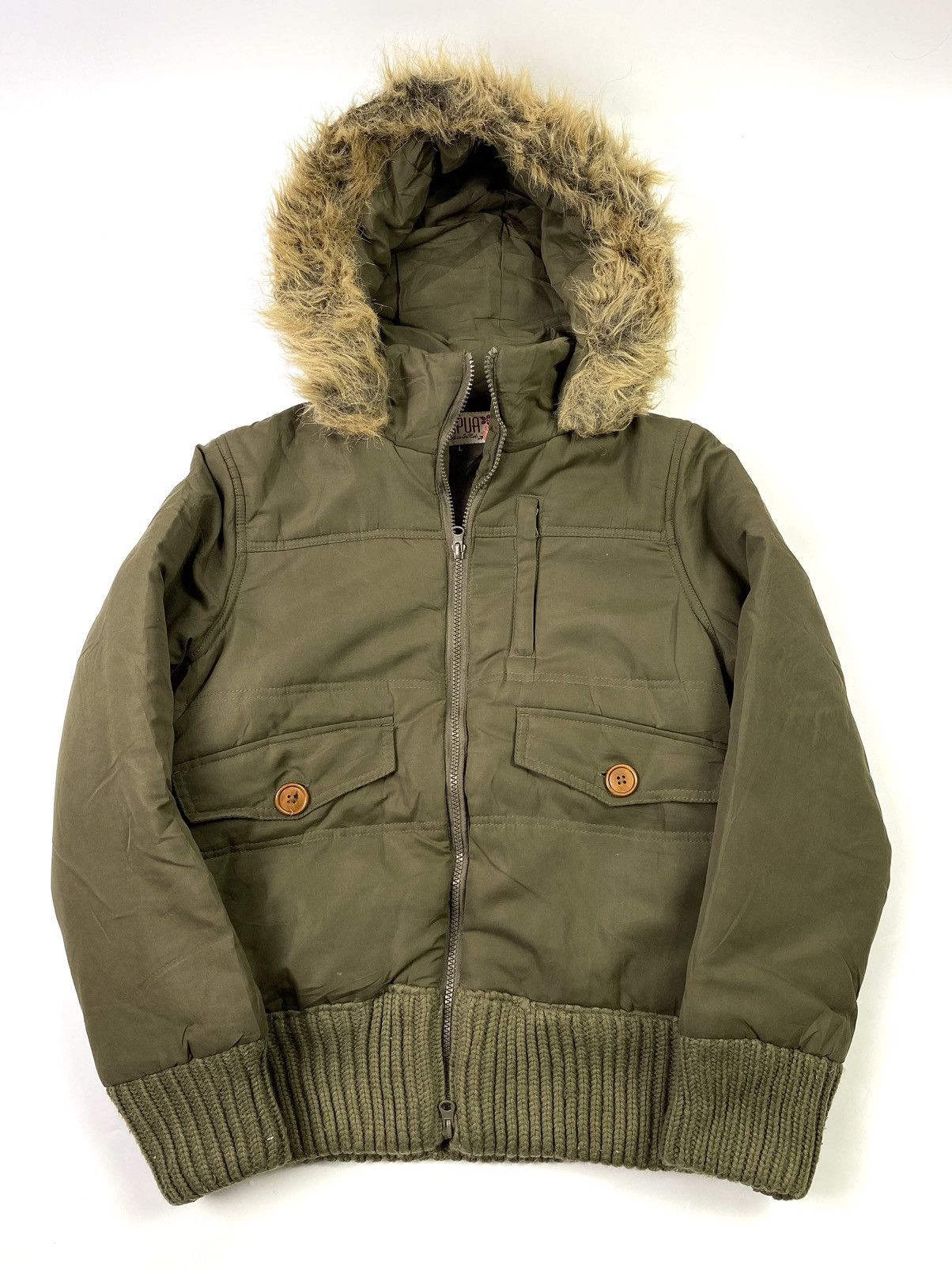 Japanese Brand Japanese brand Fur bono bomber jacket rapua winter sesh Size US M / EU 48-50 / 2 - 2 Thumbnail