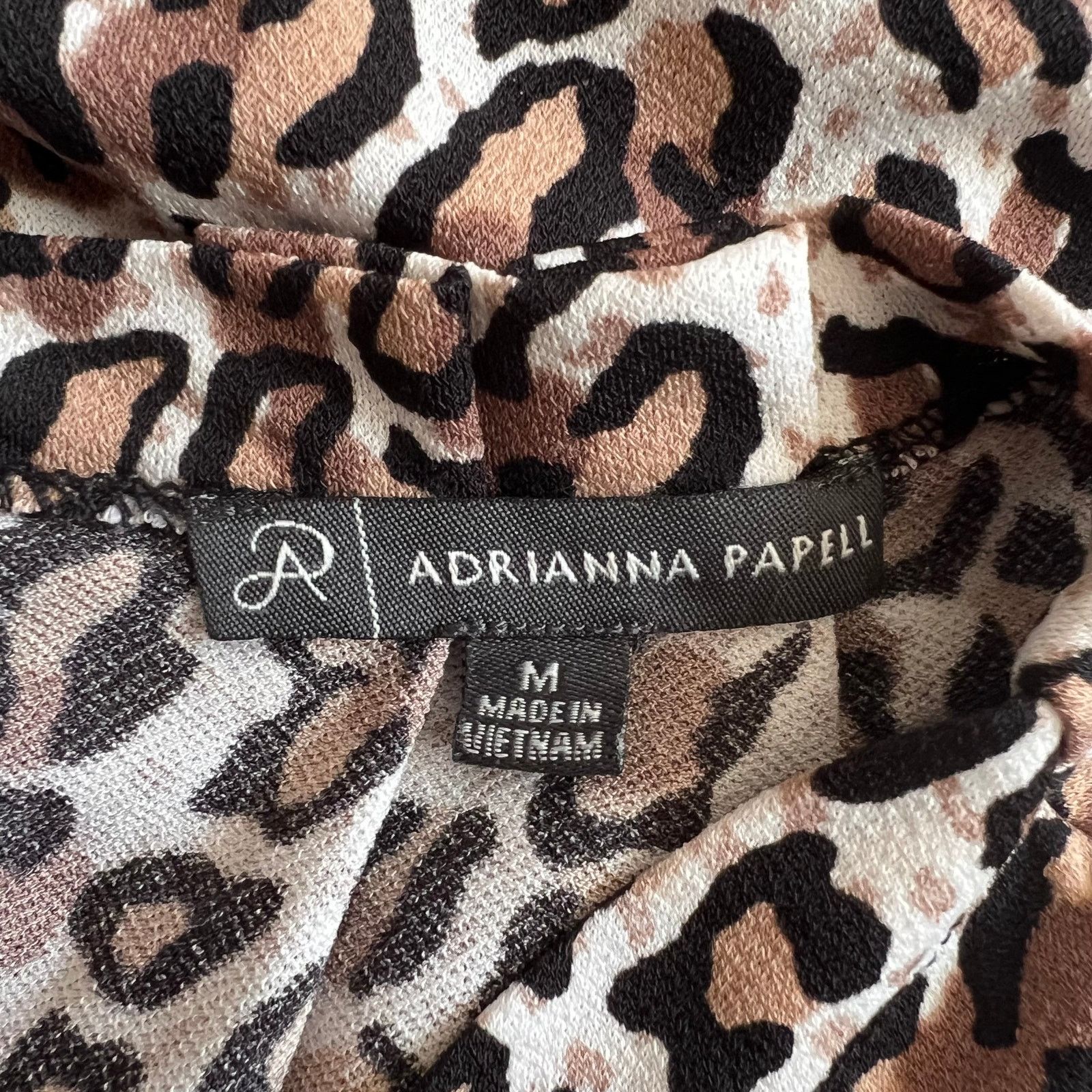 Adrianna Papell Adrianna Papell Brown Animal Print Sleeveless Top, M Size M / US 6-8 / IT 42-44 - 5 Thumbnail