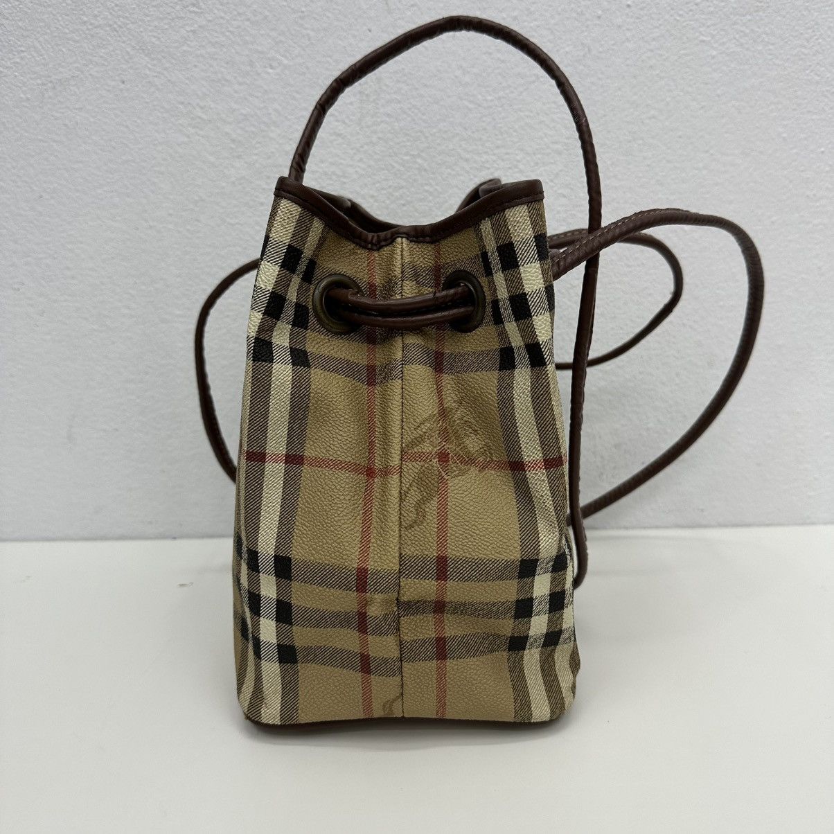 Burberry ‼️YES‼️ AUTHENTIC BURBERRYS VINTAGE NOVA CHECK LONG HANDLE BAG Size ONE SIZE - 6 Thumbnail