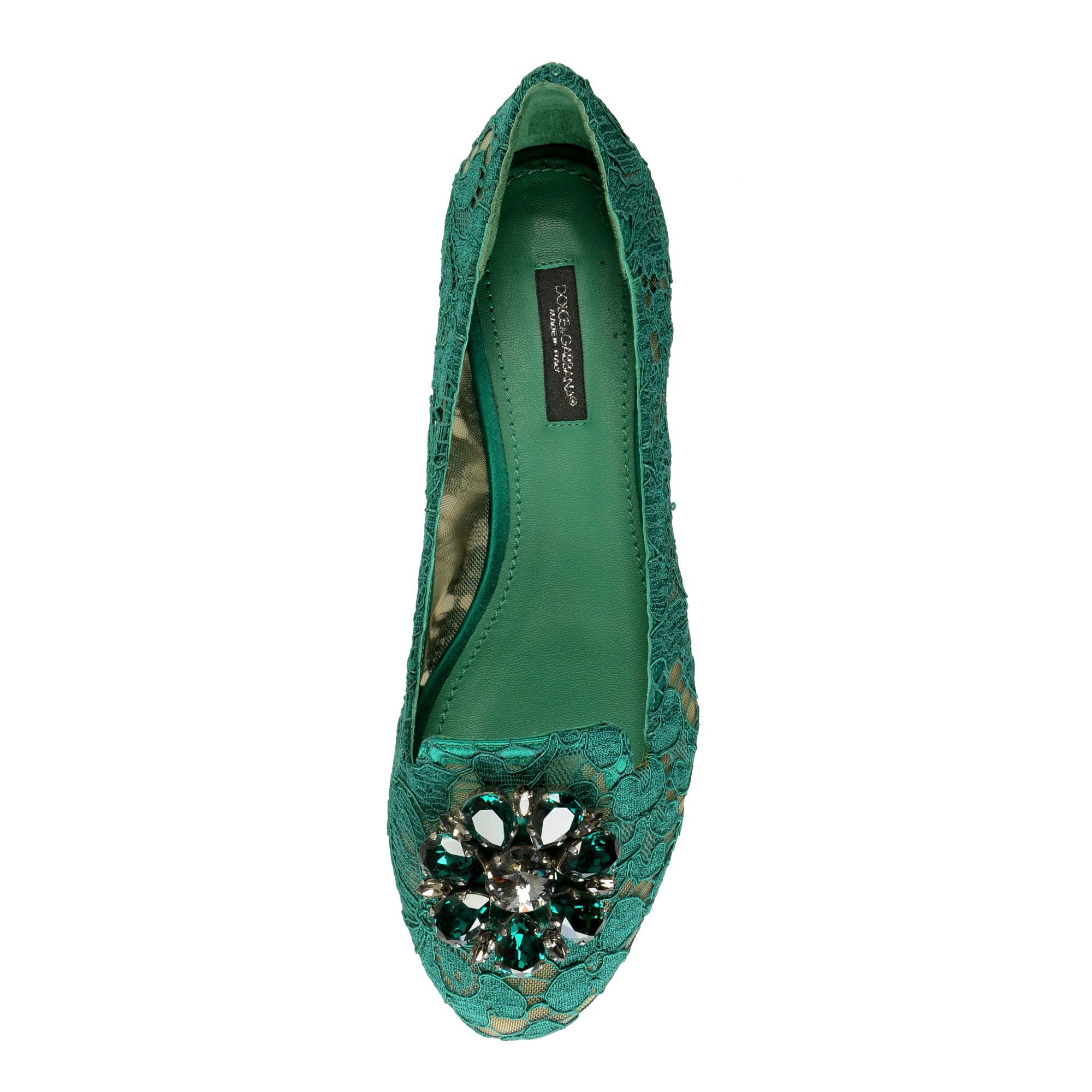 Dolce & Gabbana o1y0925 Loafers in Emerald Green Size US 6 / IT 36 - 3 Thumbnail