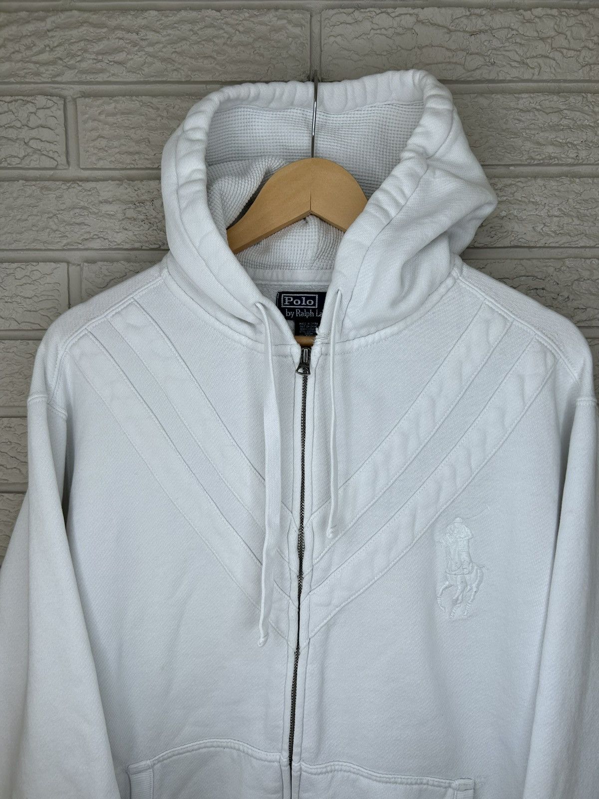 Polo Ralph Lauren Vintage 90s Polo Ralph Lauren Chief Keef Zip Up Hoodie Size US XL / EU 56 / 4 - 2 Thumbnail