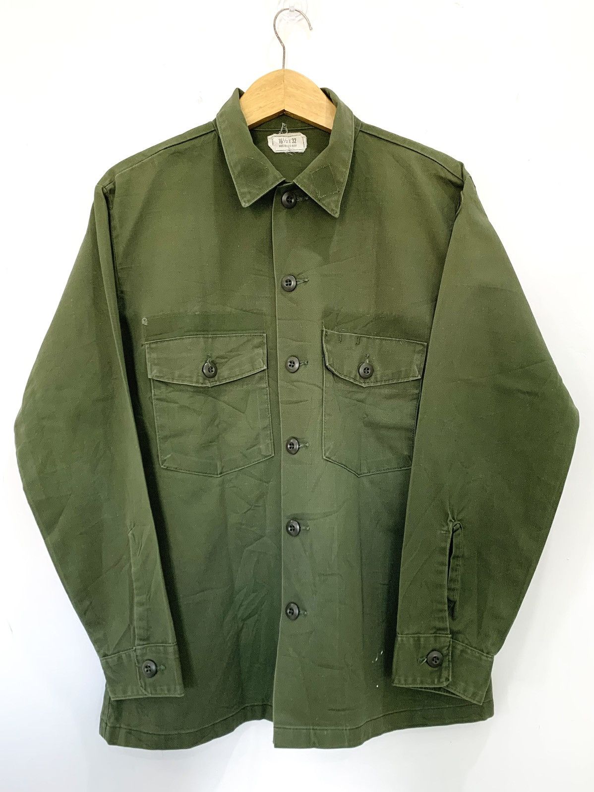 Vintage bundle us army military shirt 80s Size US M / EU 48-50 / 2 - 3 Thumbnail
