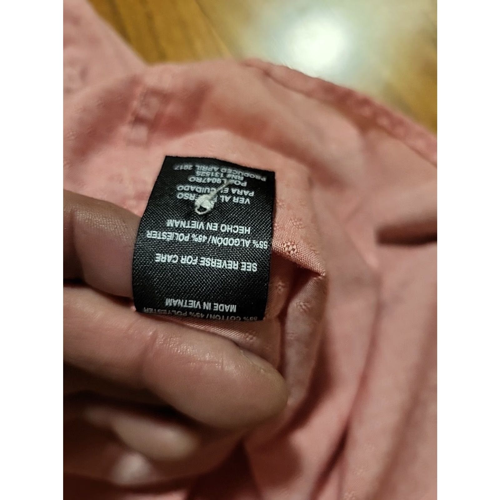 London Fog London Fog Button-Up Shirt Pink Slimfit Short Sleeve Pocket Mens M Cotton Blend Blnd Brand New Size US M / EU 48-50 / 2 - 6 Thumbnail