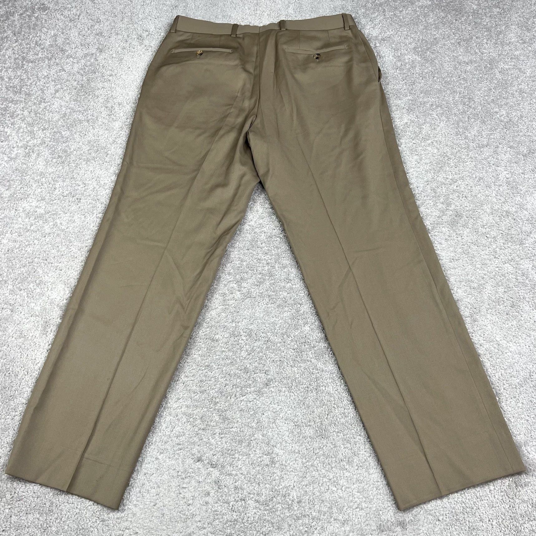 Hugo Boss Hugo Boss Trousers James Brown Mens 35x31 Lightweight Twill Wool Flat Front Pant Size US 35 - 5 Thumbnail