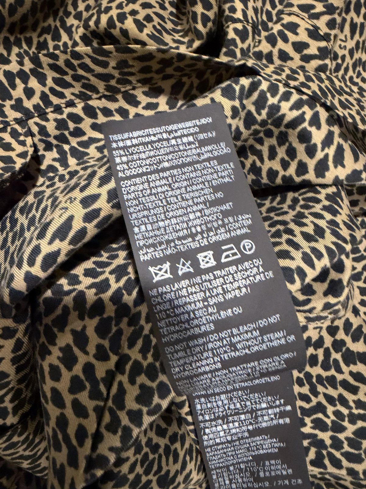 Saint Laurent Paris Saint Laurent men leopard print shirt.XL. $890 Size US XL / EU 56 / 4 - 9 Thumbnail
