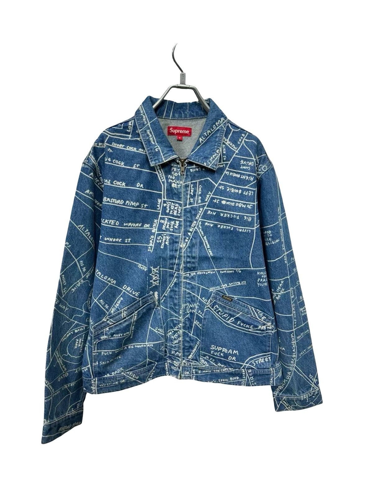 Supreme Supreme Eye of Horus Denim Hooded Work Jacket FW13 | Grailed