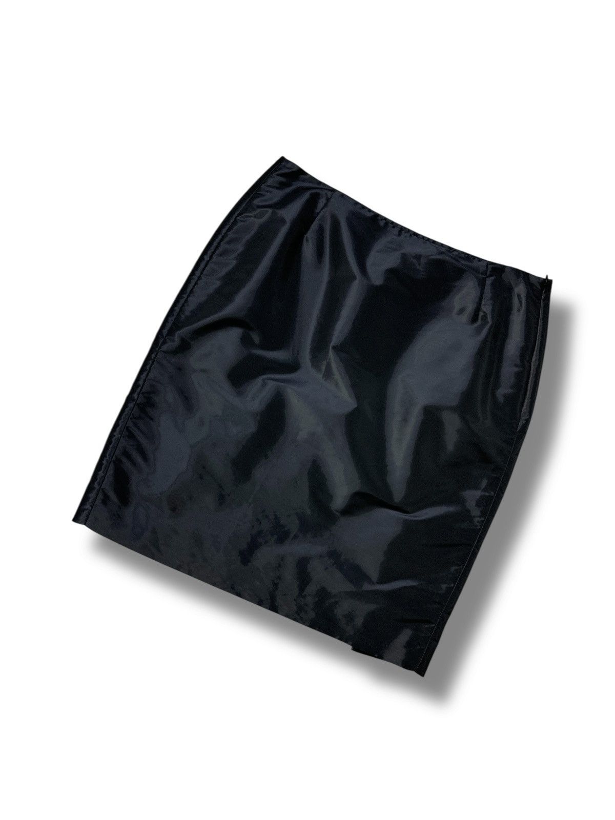 Balenciaga Balenciaga Paris Black Nylon Shimmer On Knee Skirt Size 42FR Size 30" / US 8 / IT 44 - 1 Thumbnail
