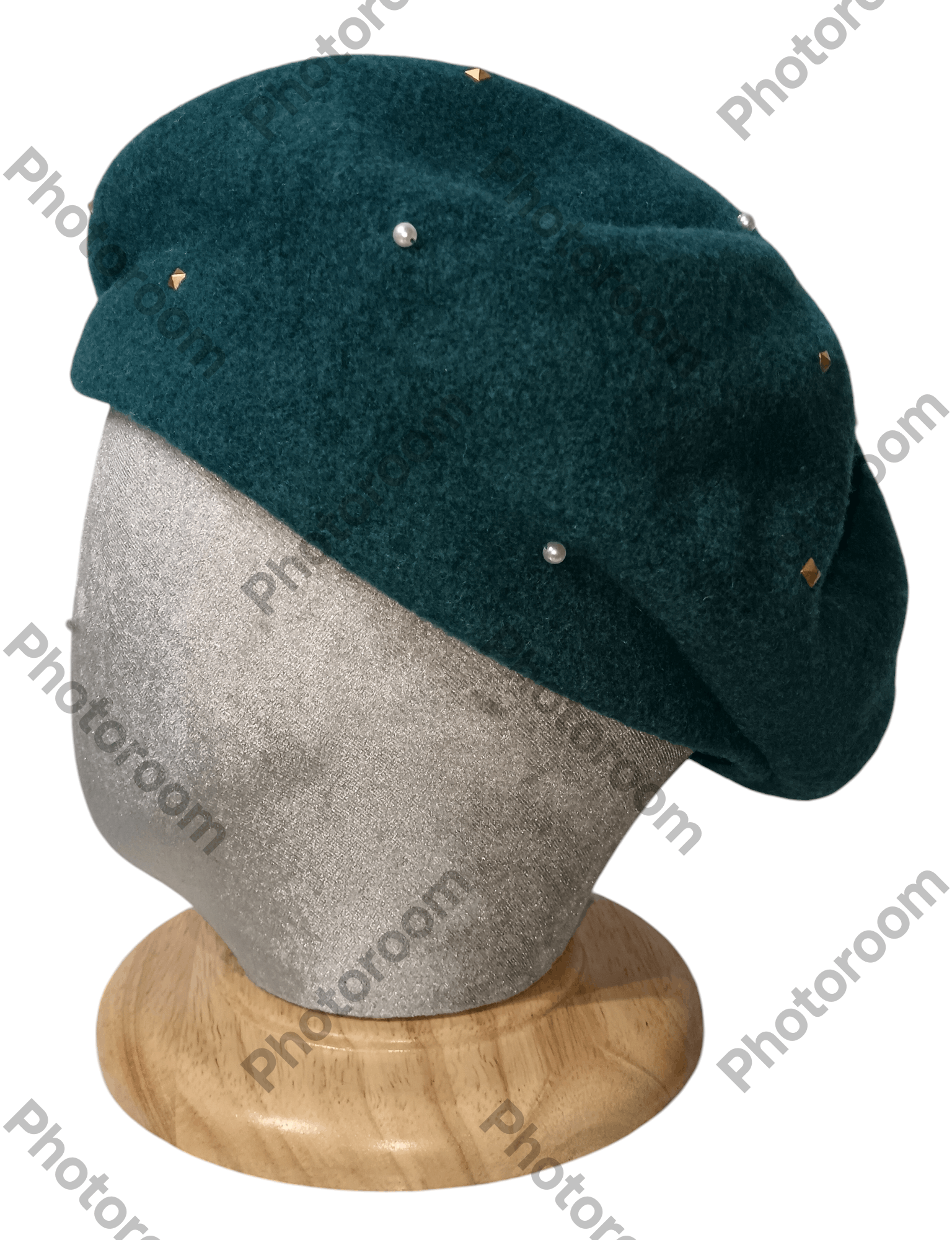 Japanese Brand × Orient × Vintage VINTAGE ORIENT PIU STUDDED BERET HAT Size ONE SIZE - 2 Thumbnail