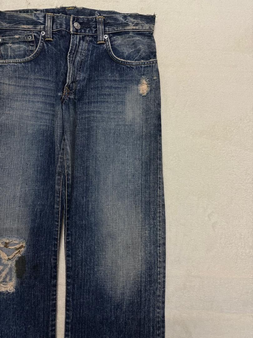 Edwin 💥BAGGY💥90's EDWIN 504R SAND WASHED INSANE DISTRESSED GRUNGE Size US 30 / EU 46 - 5 Thumbnail