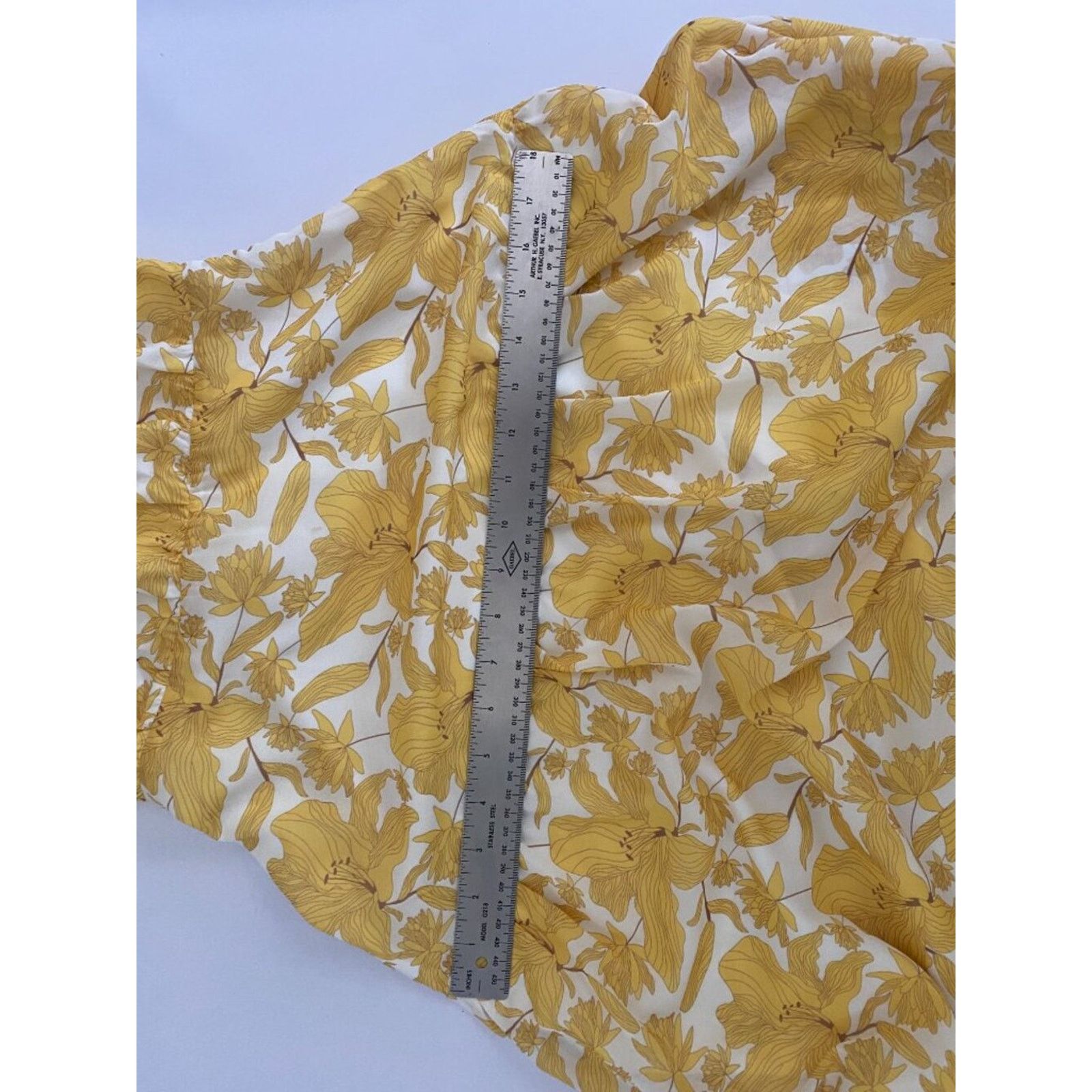 Sam Edelman Sam Edelman Yellow Printed Chiffon Floral Dress Size XS / US 0-2 / IT 36-38 - 6 Thumbnail