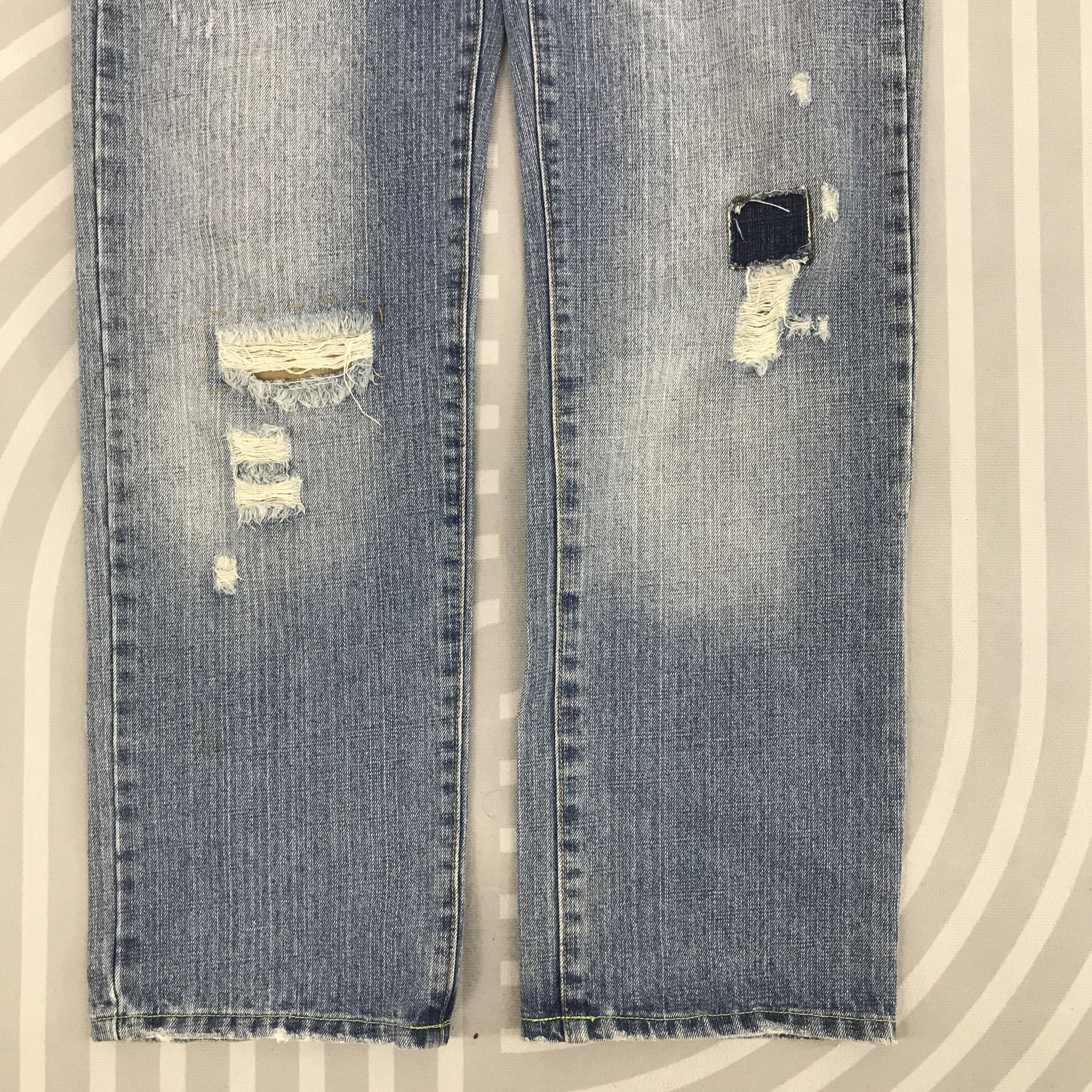 Abercrombie & Fitch × Vintage Baggy Denim Abercrombie & Fitch Distressed Jeans pants Size US 30 / EU 46 - 3 Thumbnail