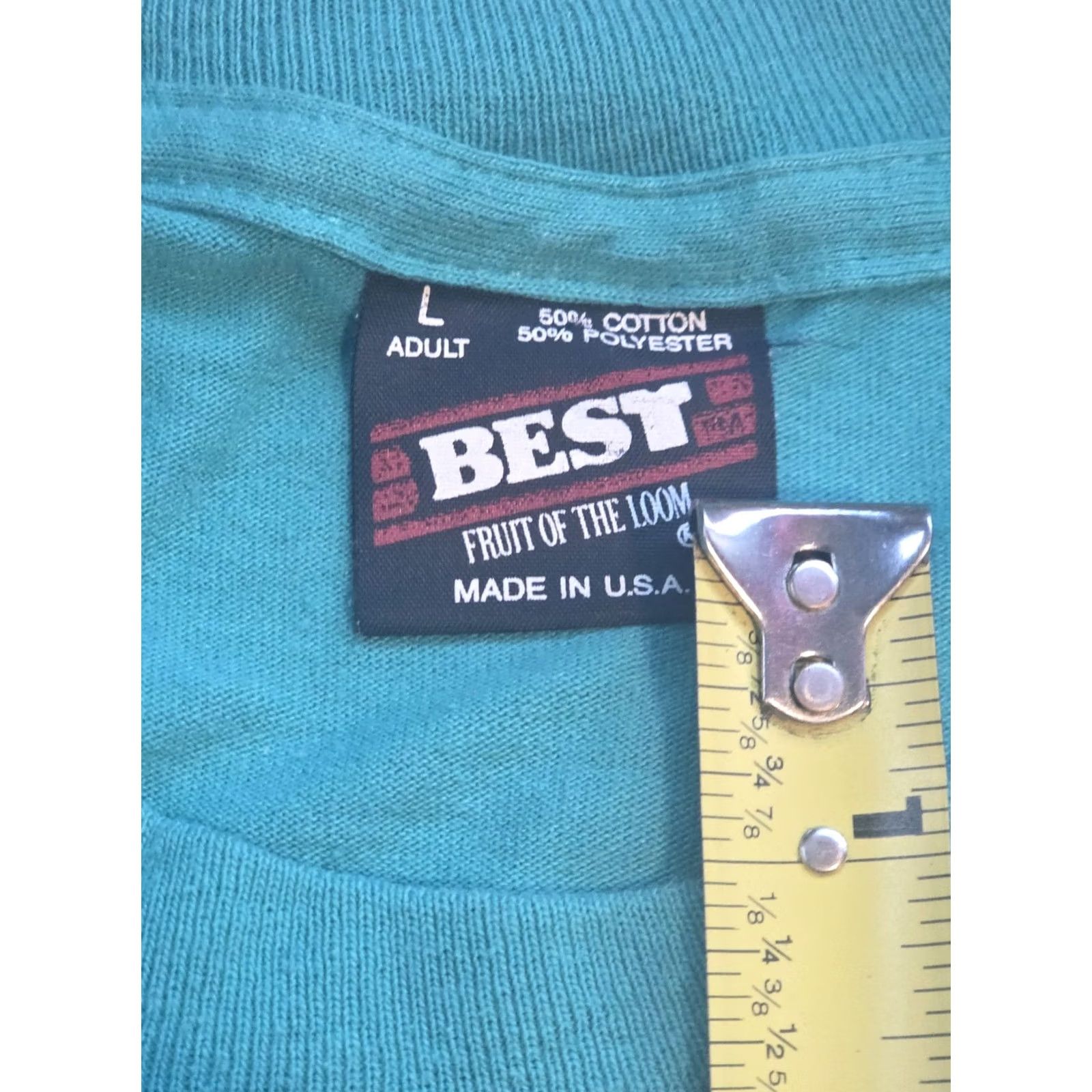 Vintage VINTAGE Best USA T-Shirt Bridgeport Michigan Sz Large L Blue Single Stitch Mens Shirt USA 90s Size US L / EU 52-54 / 3 - 3 Thumbnail