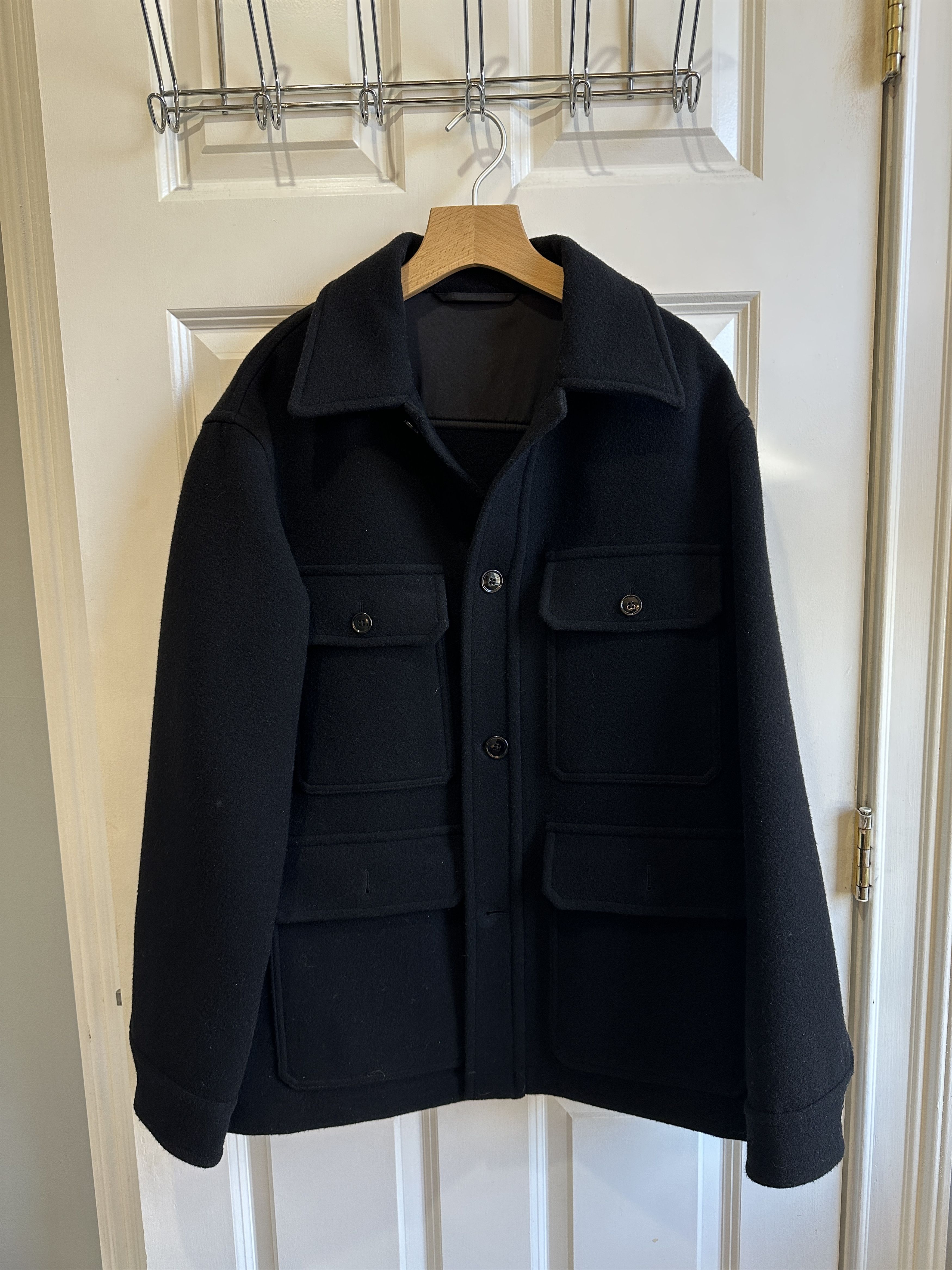 Lemaire Lemaire Black Wool Hunting Jacket | Grailed