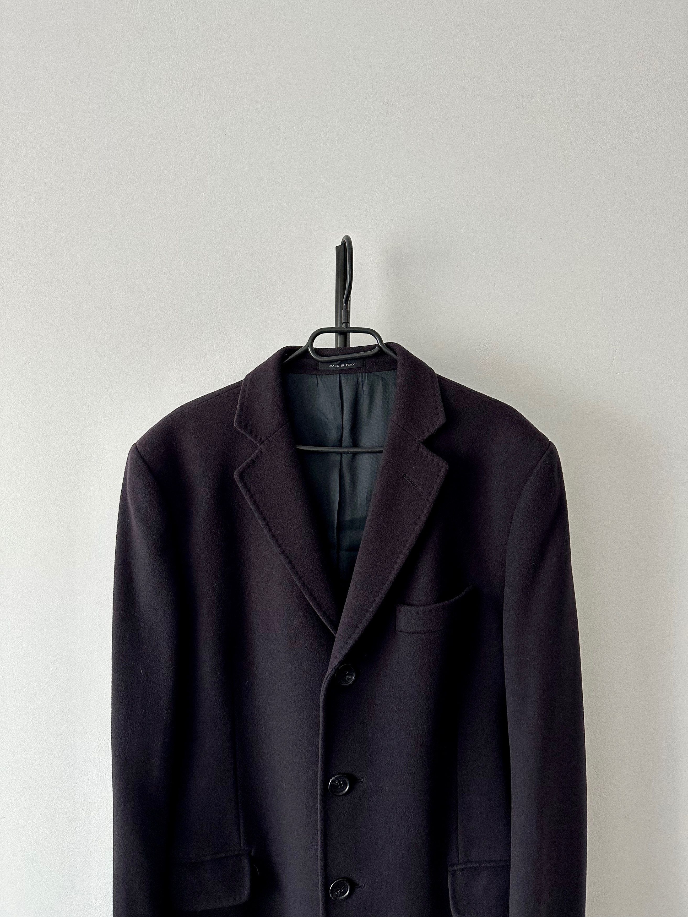 Versace VERSACE collection wool cashmere single breasted coat Size US L / EU 52-54 / 3 - 2 Thumbnail