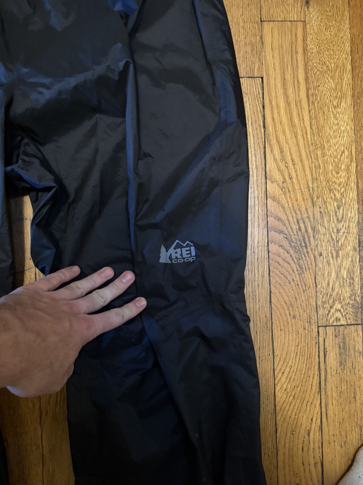 Rei REI Black Rain Pants Size US 34 / EU 50 - 3 Thumbnail