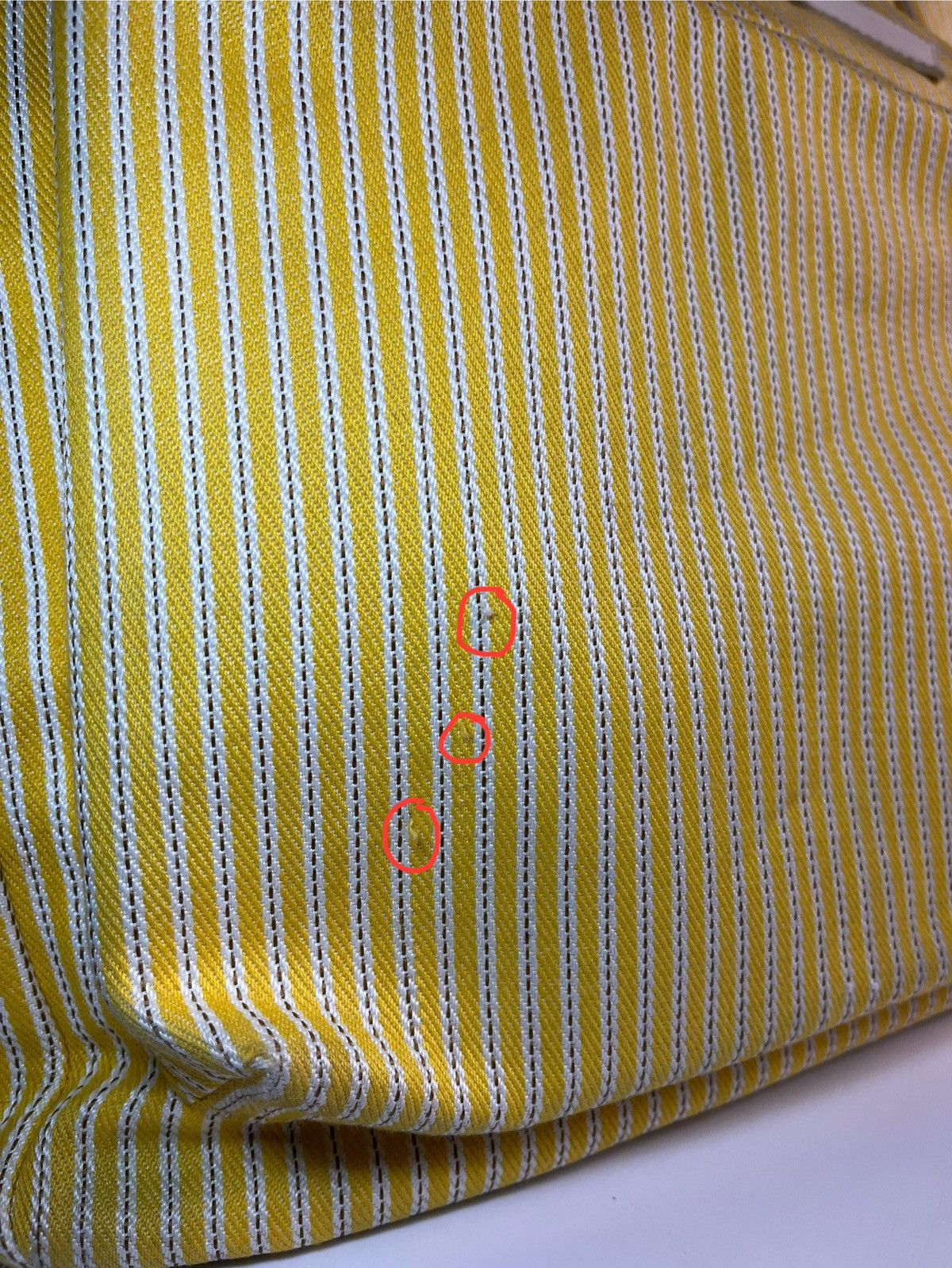 Vivienne Westwood Vivienne Westwood Yellow Striped Big Tote Bag Size ONE SIZE - 14 Thumbnail
