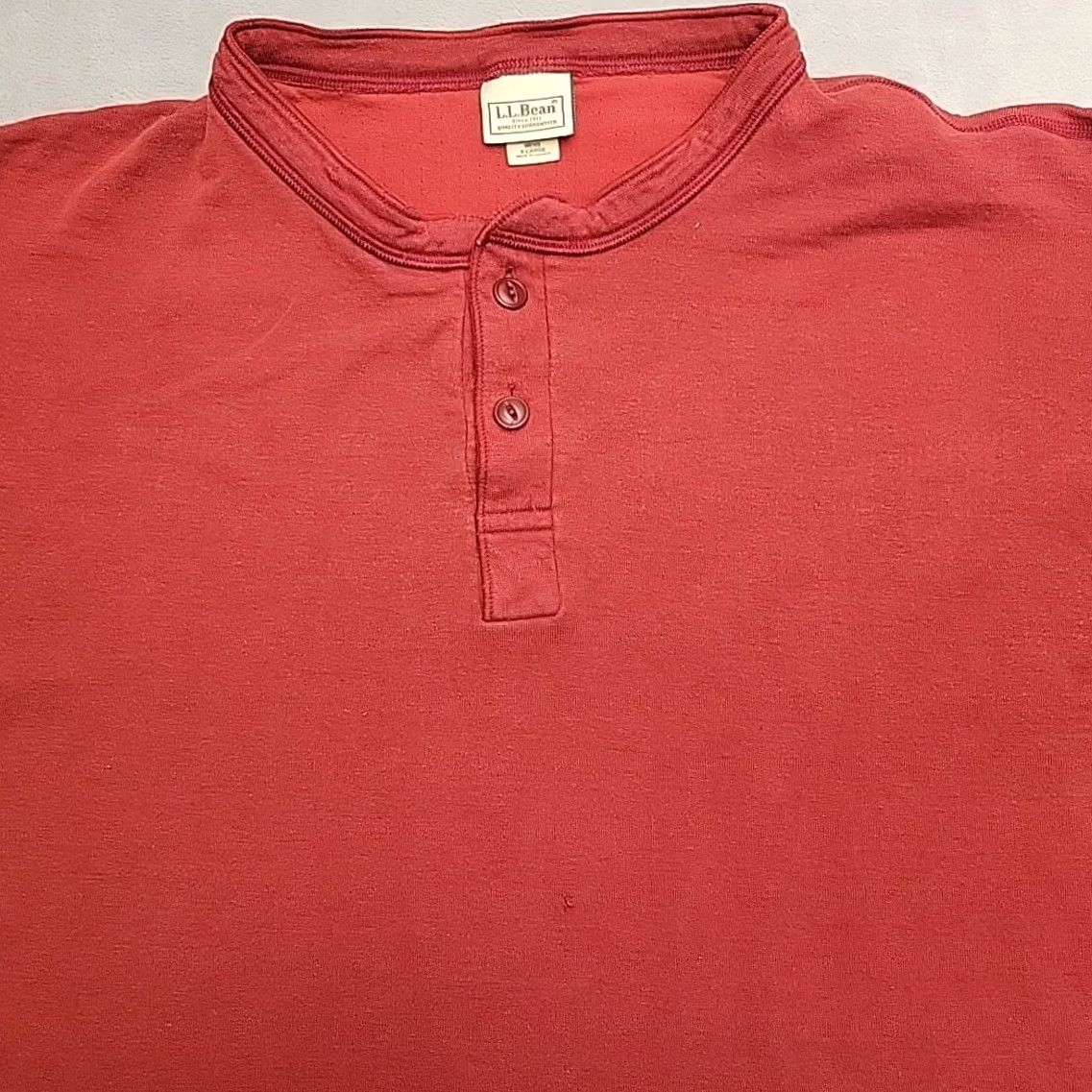 Vintage VINTAGE LL Bean Shirt Mens XL Red Henley Wool Blend Long Sleeve River Driver Canada Size US XL / EU 56 / 4 - 2 Thumbnail