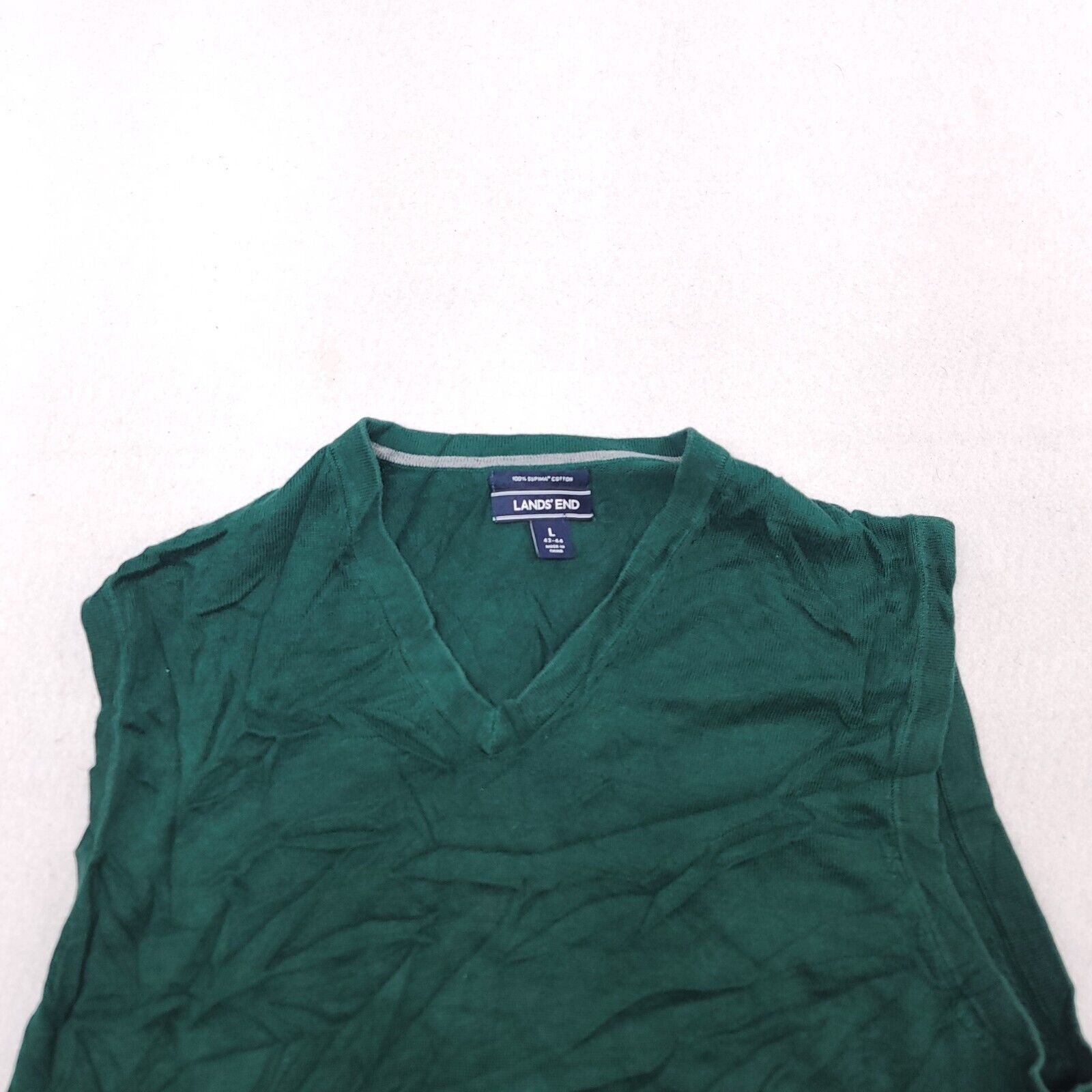 Lands' End Lands End Outdoor Pullover acket Vest Men Size Large L Green Size US L / EU 52-54 / 3 - 1 Thumbnail