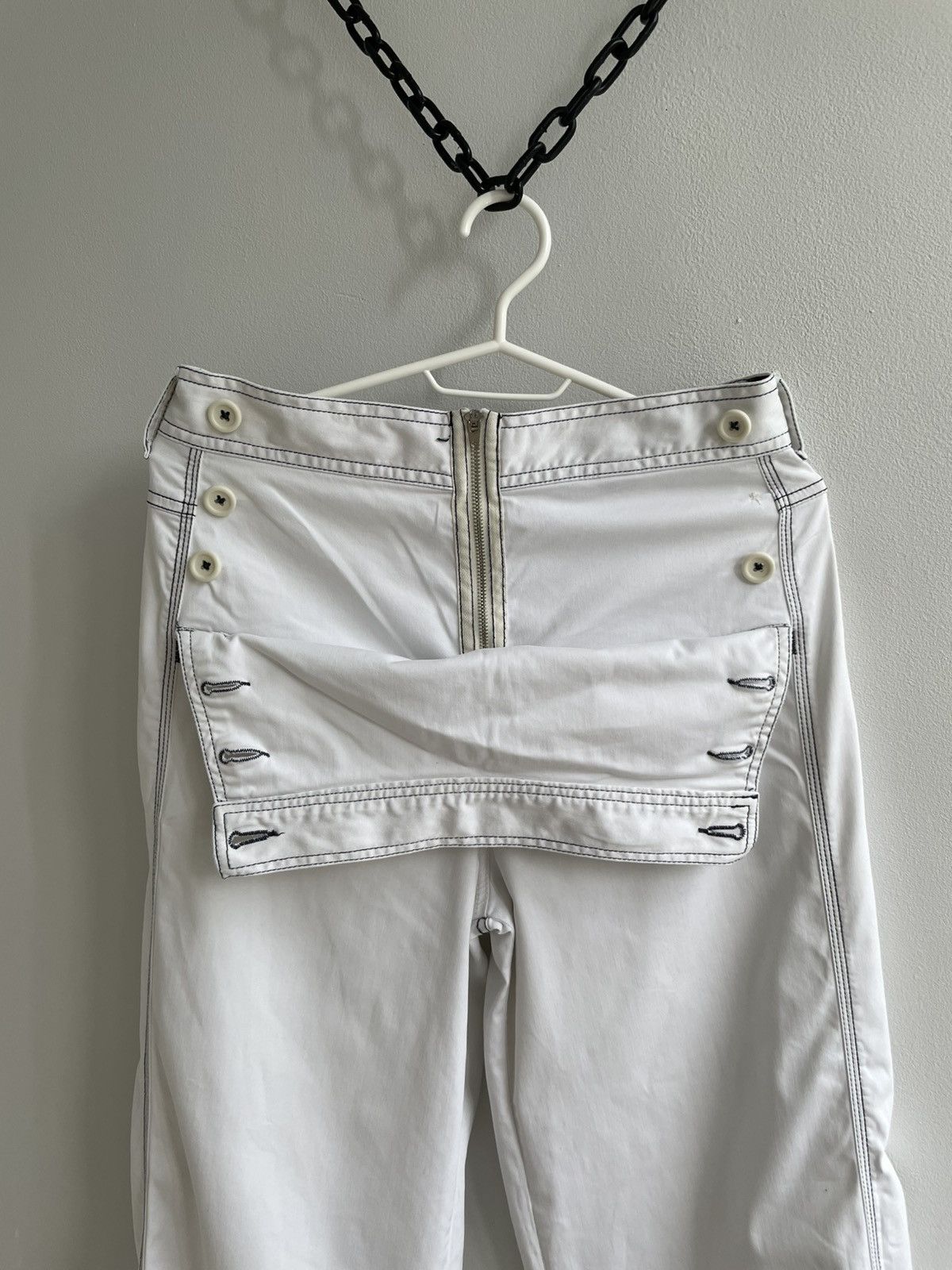 Miss Sixty Miss Sixty Vintage Flared Pants White Denim Jeans Size 27" / US 4 / IT 40 - 16 Thumbnail