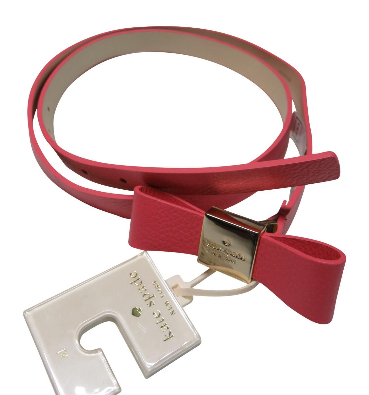 Other Kate Spade Womens Leather Belt with Bow Pink Size XL Size ONE SIZE - 1 Thumbnail