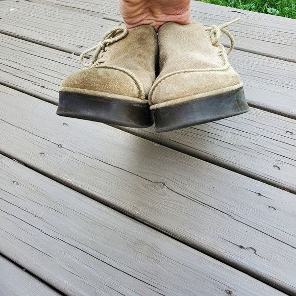 Vintage Vintage 90s y2k Bratz Camel Tan Suede Leather Corset Loafer Size US 10 / IT 40 - 6 Thumbnail