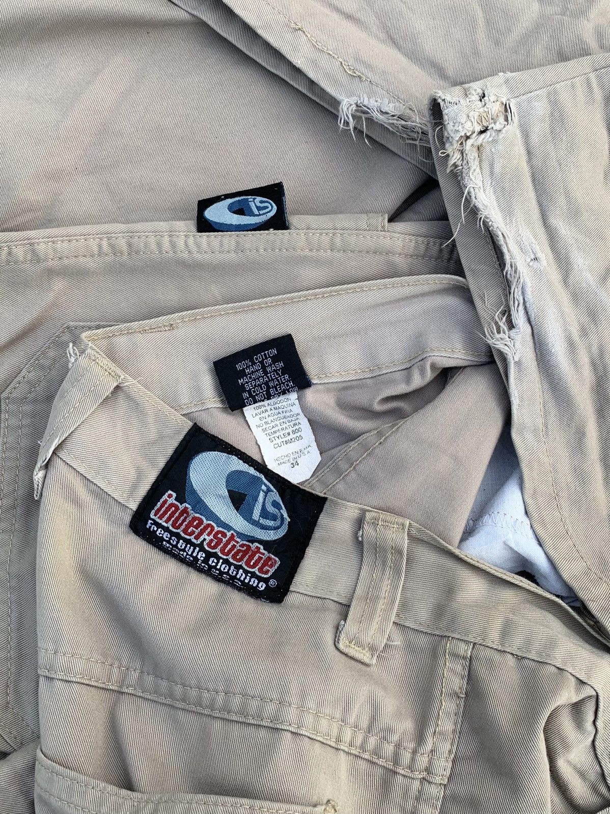 Japanese Brand × Vintage Rare Vintage Interstate Cargo Pants Baggy 90s Size US 32 / EU 48 - 6 Thumbnail