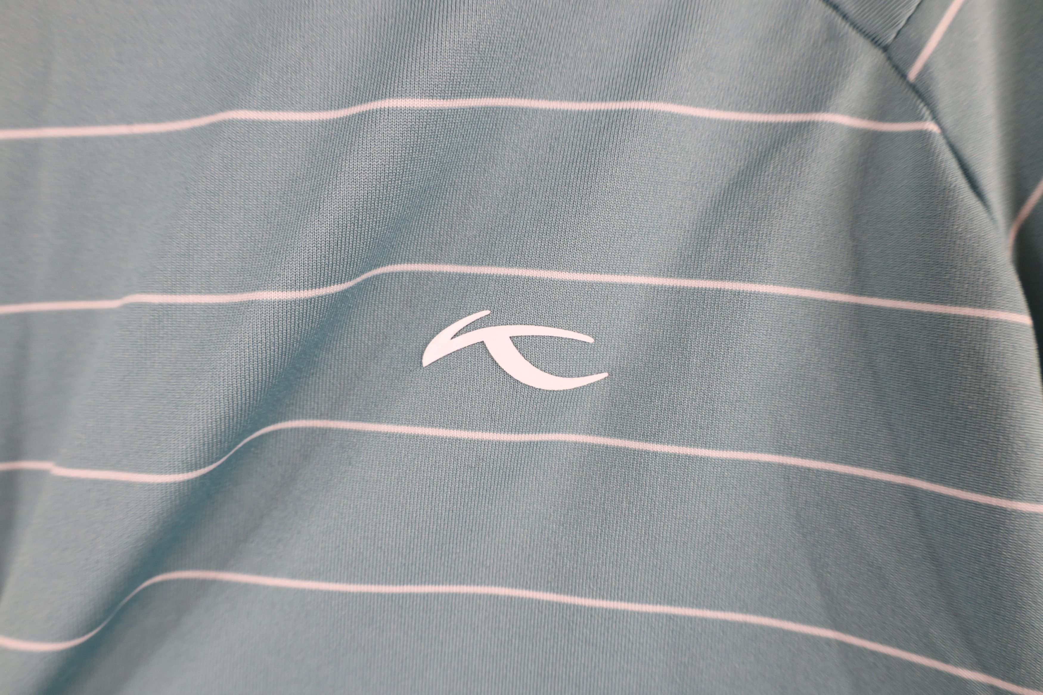 KJUS × Vintage Kjus UPF 50+ Striped Short Sleeve Collared Polo Shirt Teal Size US L / EU 52-54 / 3 - 9 Thumbnail