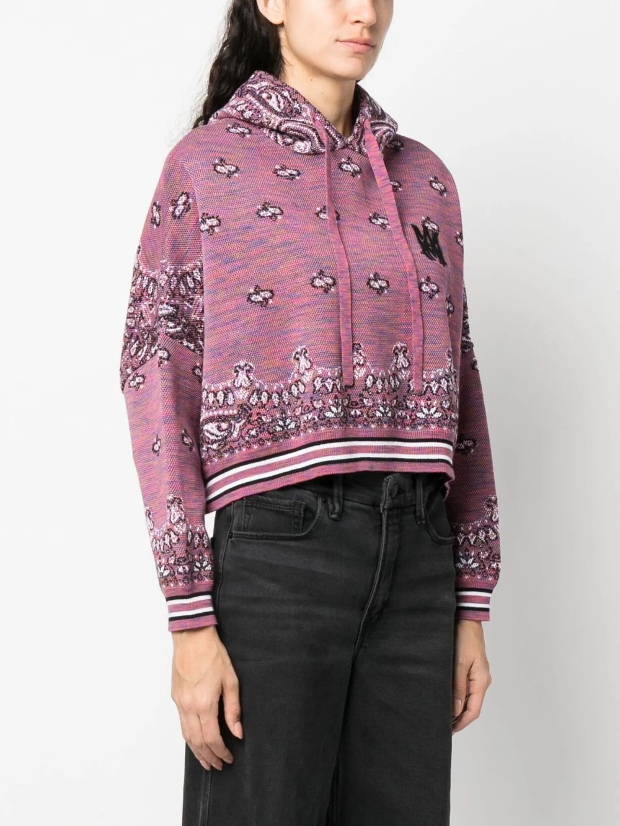 Amiri o1y0425 Hooded Sweater in Multicolor Size XS / US 0-2 / IT 36-38 - 3 Thumbnail