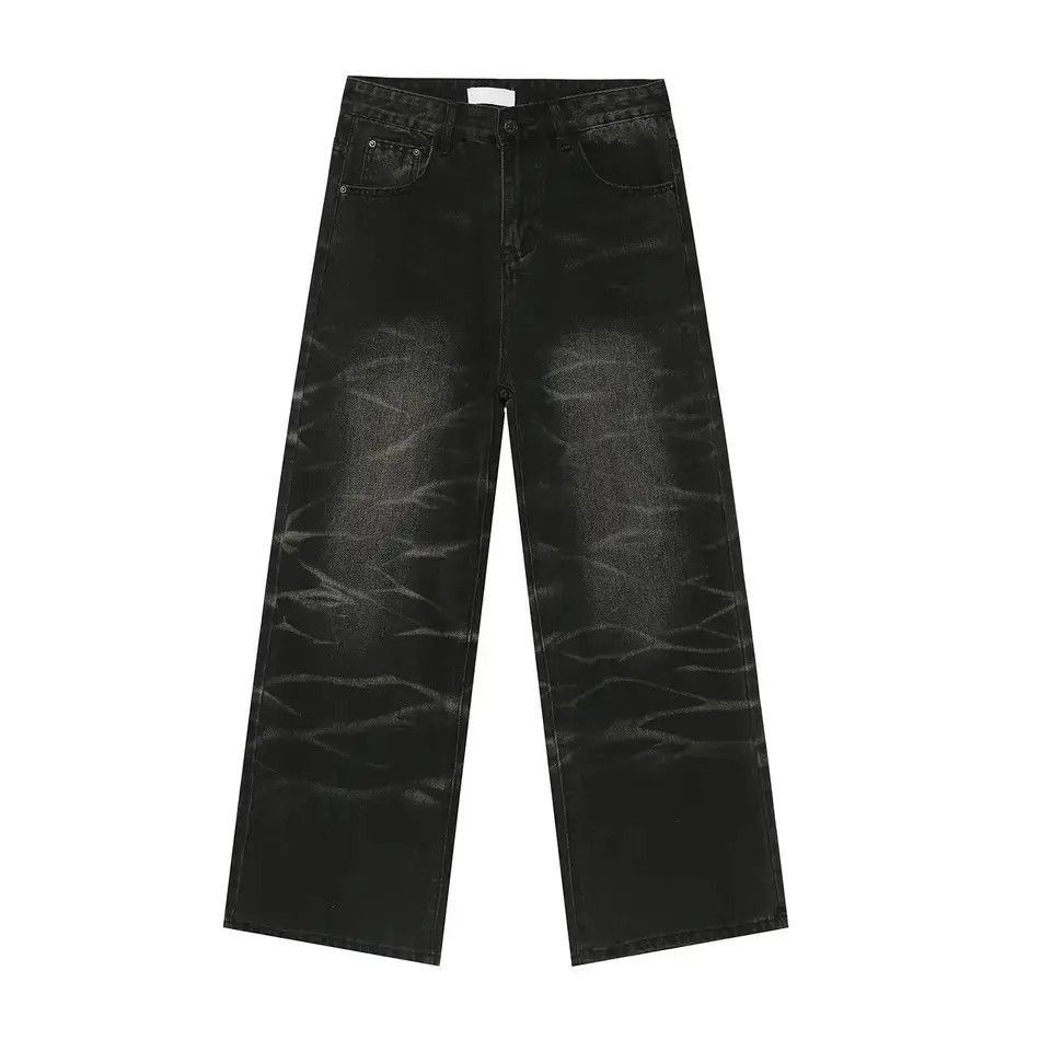 Japanese Brand Retro washed loose wavy jeans Size US 32 / EU 48 - 5 Thumbnail