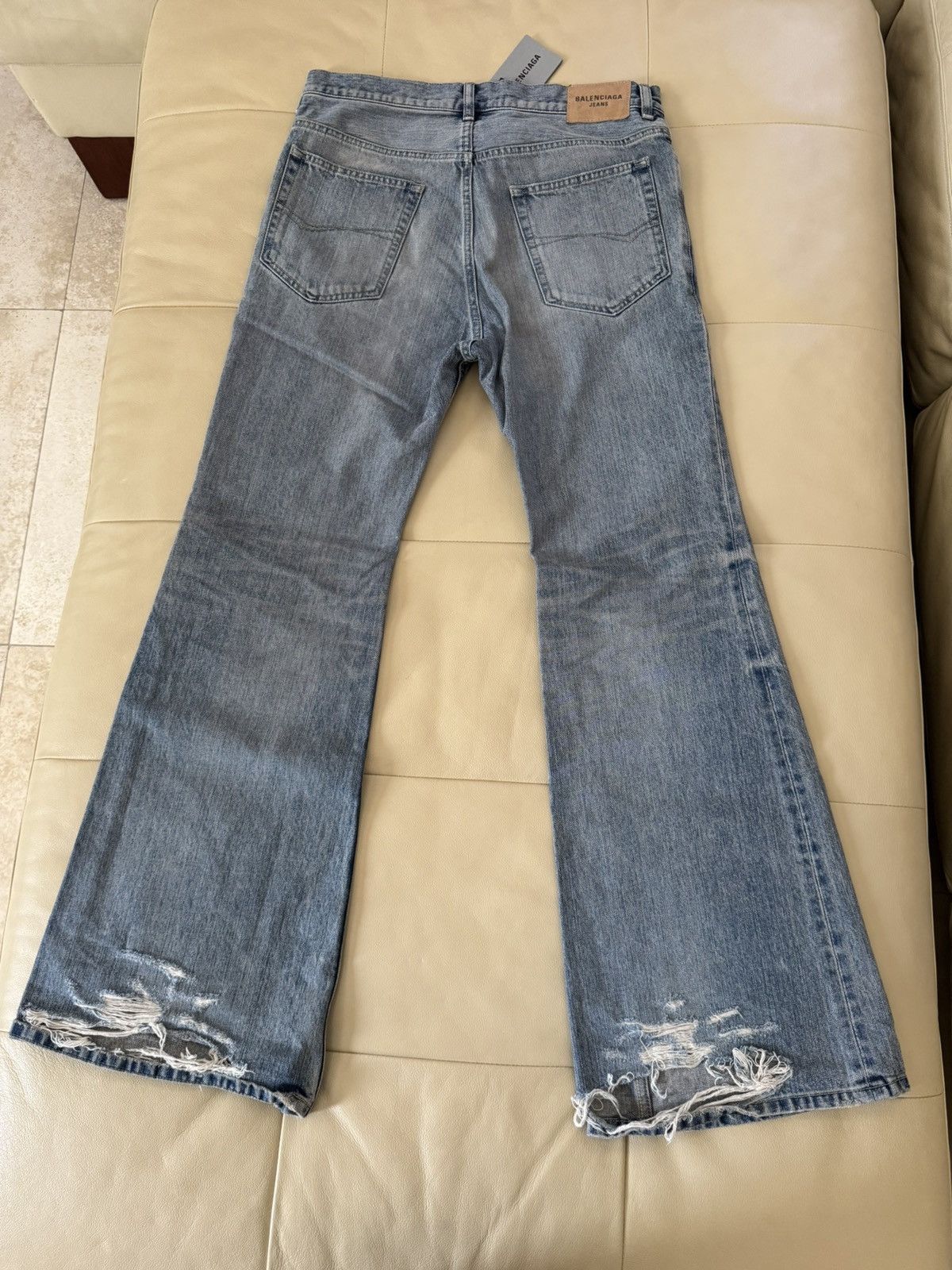 Balenciaga Balenciaga Flared Denim Jeans in Outback Blue BNWT S Size US 31 - 2 Thumbnail
