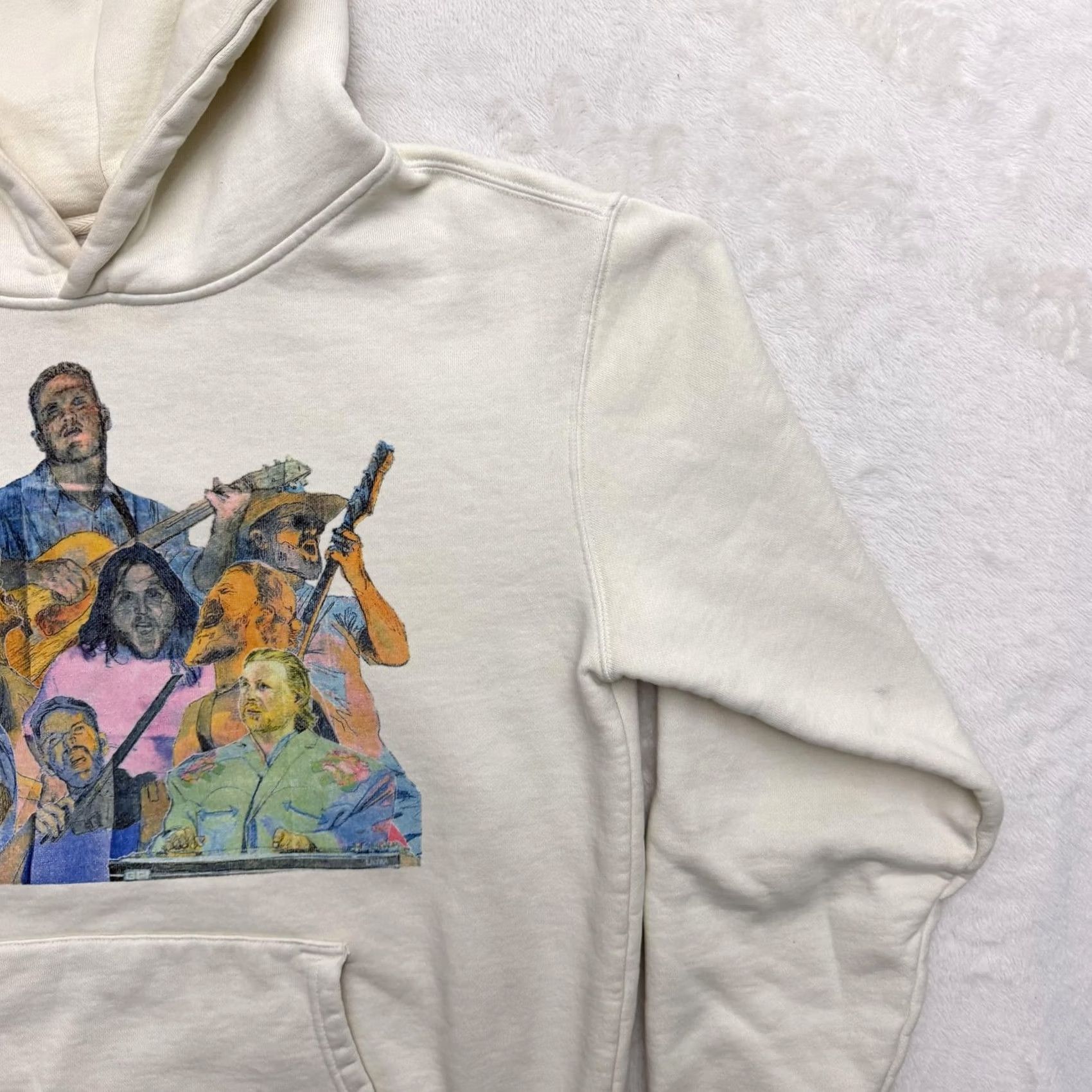 Vintage Zach Bryan Sweater Hoodie Mens Medium White Quittin Time Tour Fleece Graphic Size US M / EU 48-50 / 2 - 4 Thumbnail