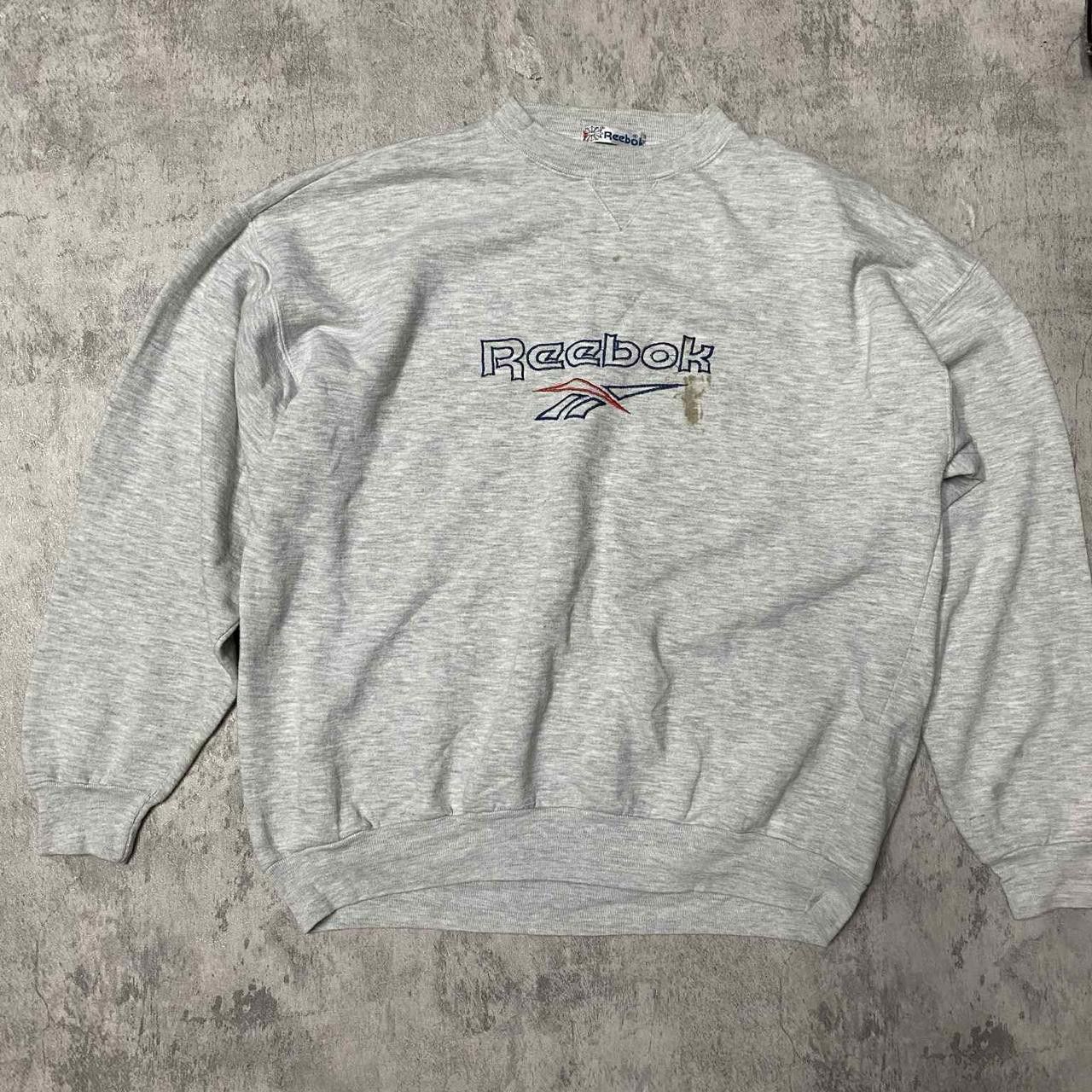 Reebok Grey vintage 90s crewneck sweatshirt Size US L / EU 52-54 / 3 - 1 Thumbnail
