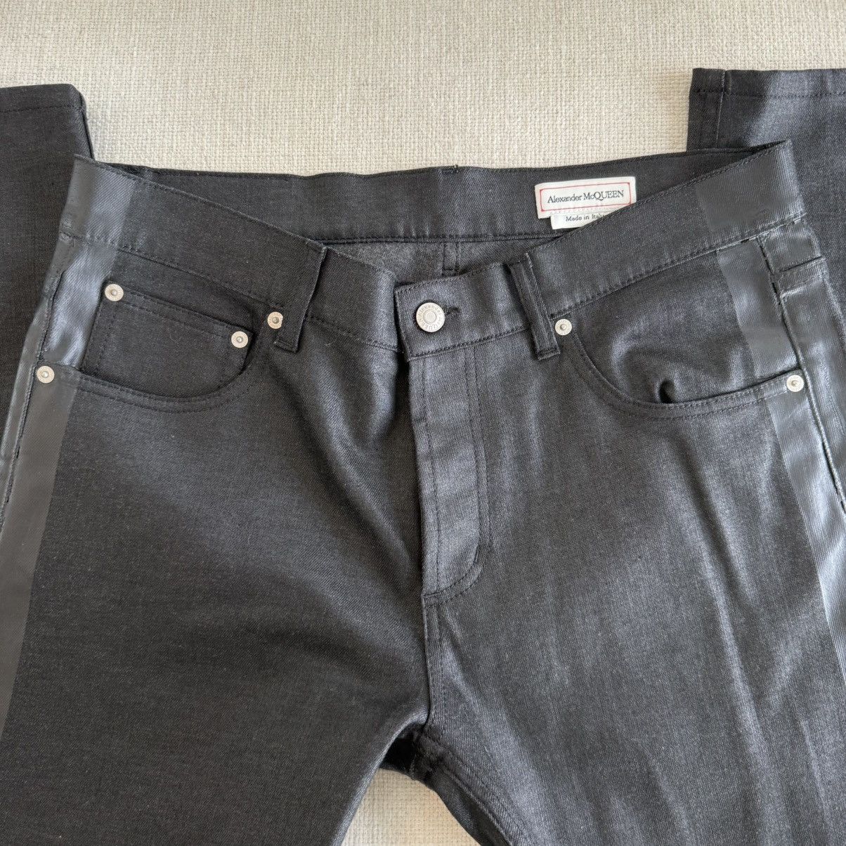 Alexander McQueen Alexander Mcqueen Wax Straight Leg Jeans Size US 40 / EU 56 - 3 Thumbnail
