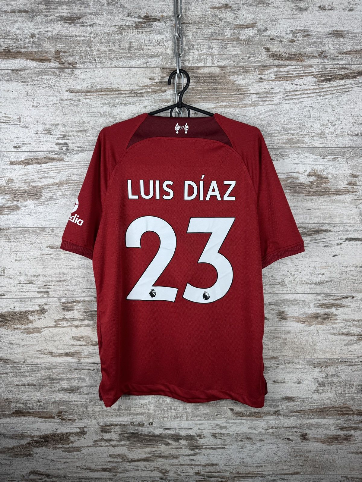 Nike Vintage Luis Diaz 23 Nike Liverpool FC soccer jersey T-shirt Size US L / EU 52-54 / 3 - 1 Thumbnail