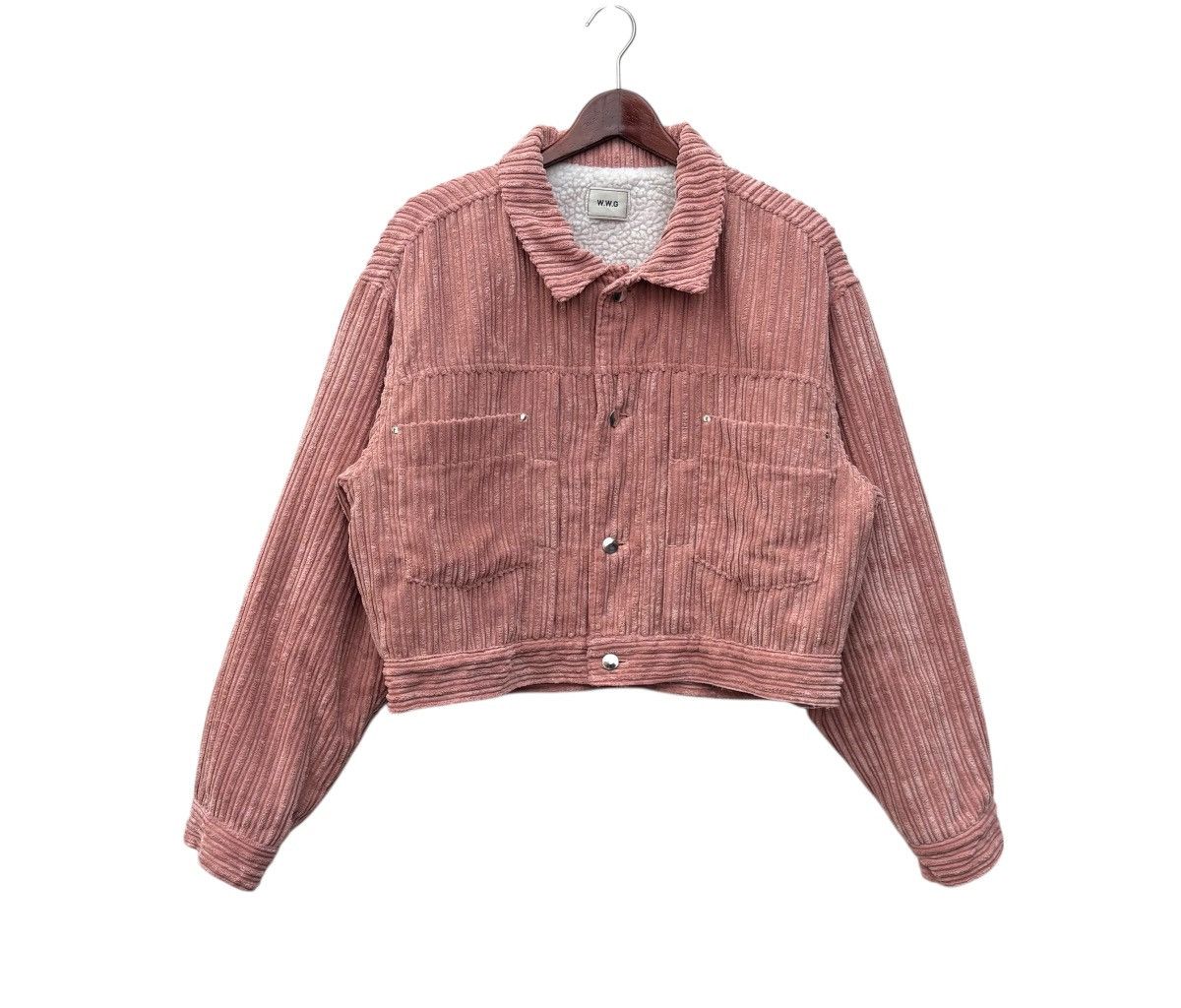 Designer × Japanese Brand W.W.G Corduroy Sherpa Lining Designer Cropped Jacket Size L / US 10 / IT 46 - 1 Thumbnail