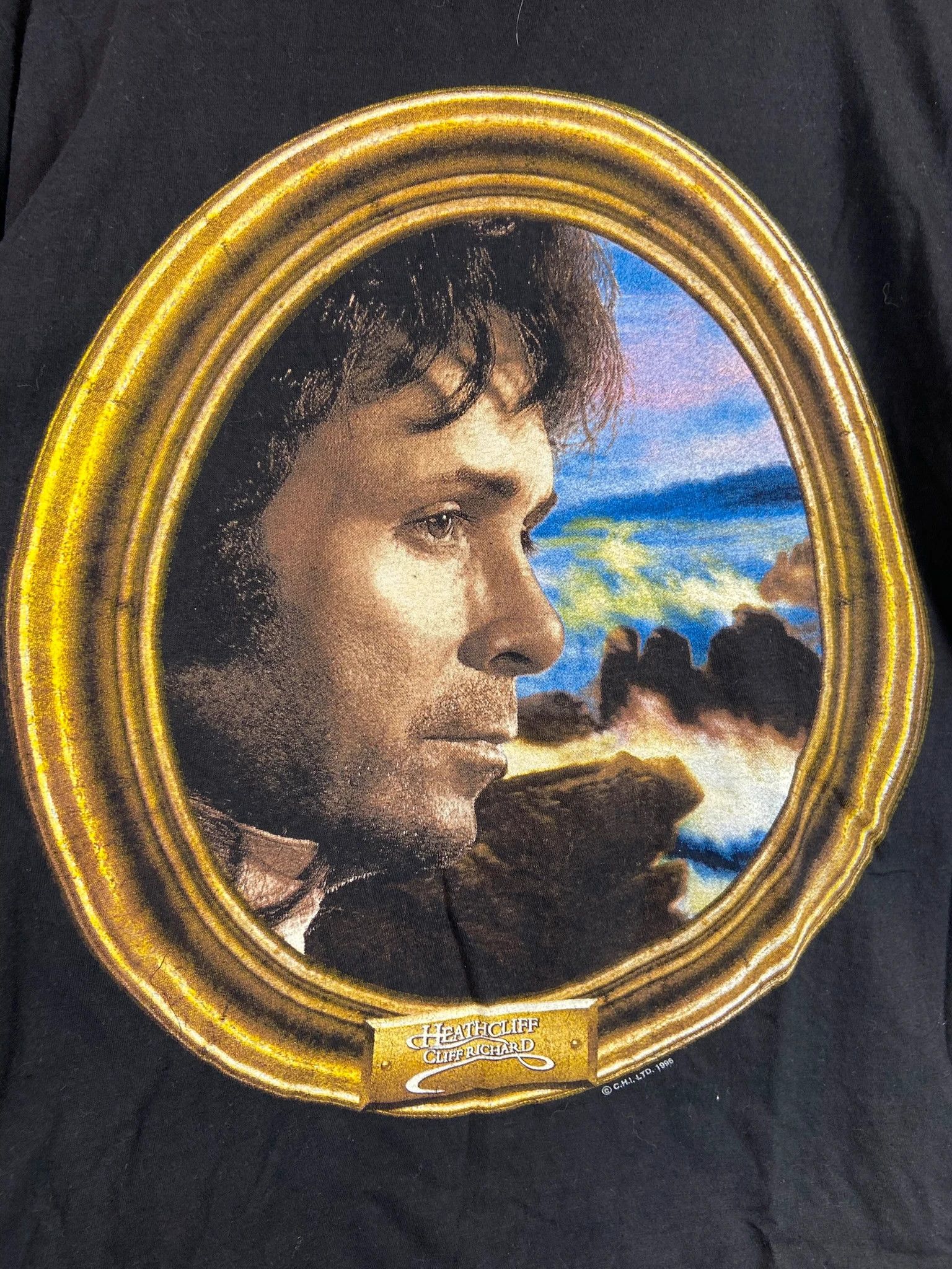 Vintage Vintage Cliff Richard Heathcliff Tour T-Shirt Black XL Size US L / EU 52-54 / 3 - 6 Thumbnail