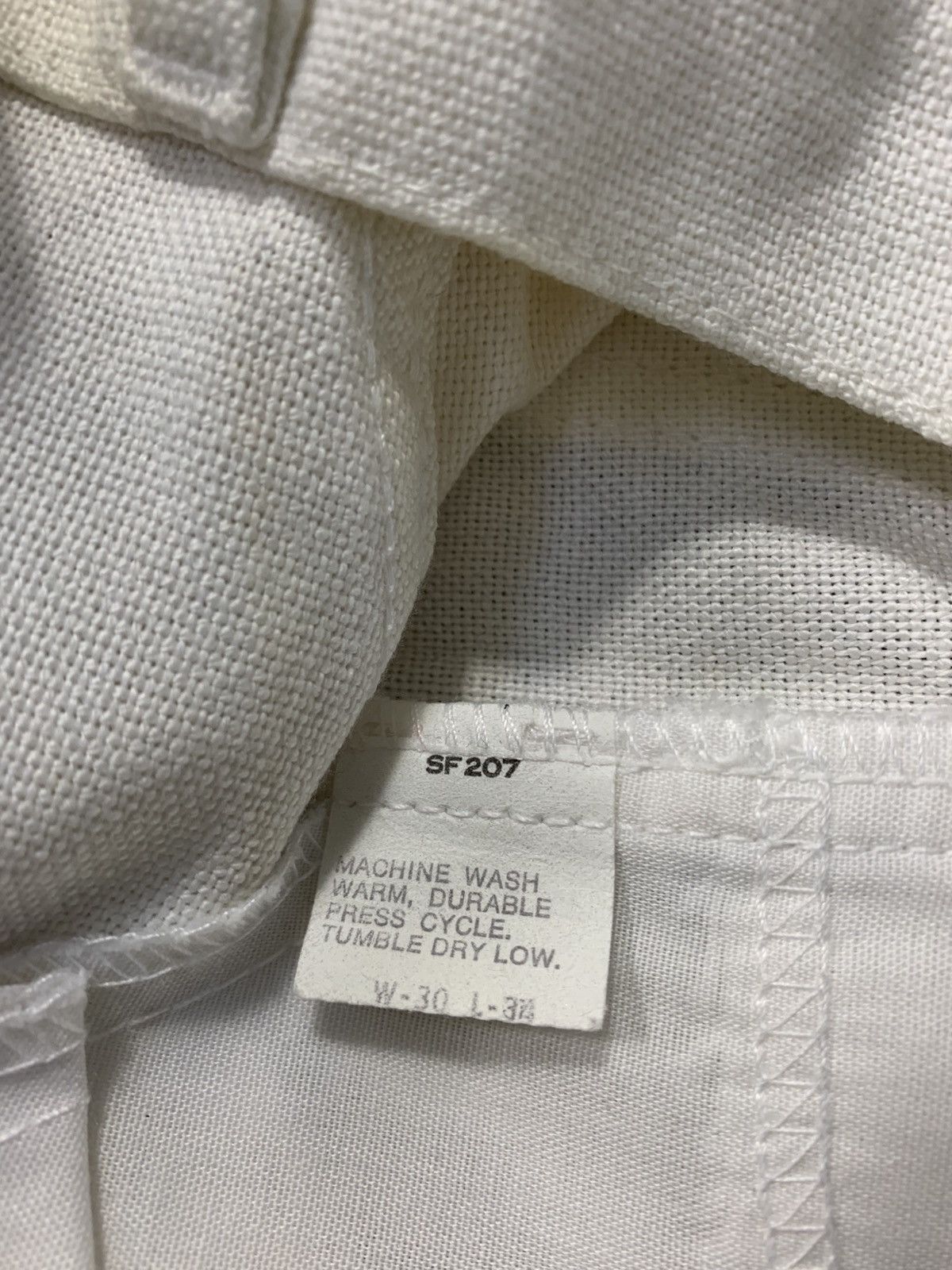 Levi's 80s Levis Strauss Sta-Prest White Denim Jeans Straight Cut Size US 28 / EU 44 - 7 Thumbnail