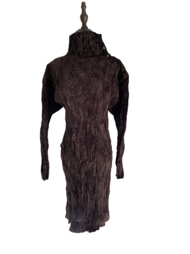 Issey Miyake Issey Miyake Brown dress Size M / US 6-8 / IT 42-44 - 1 Thumbnail