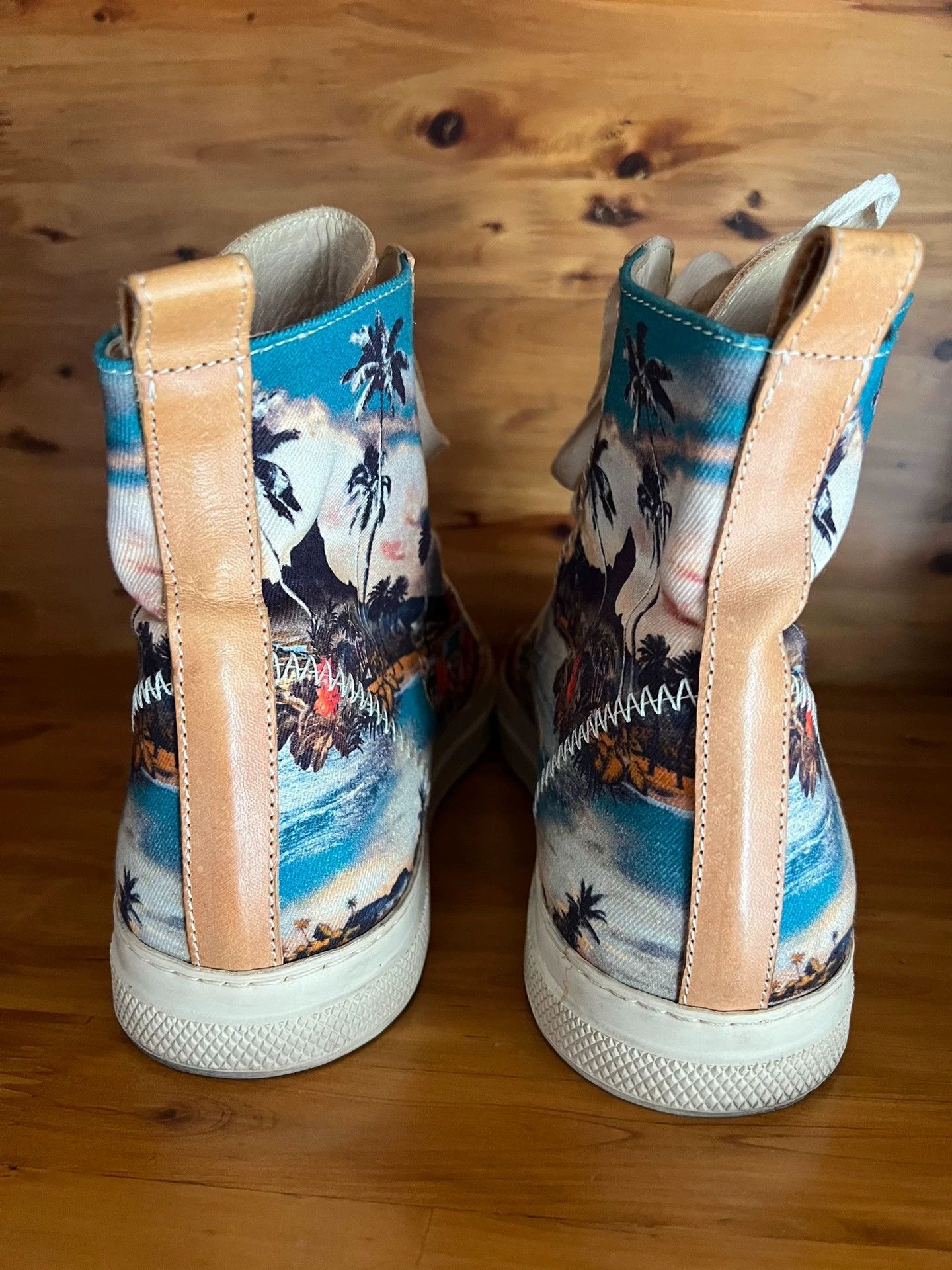 Jean Paul Gaultier JPG leather paneled high-top casual shoes 42 Portugal Size US 9 / EU 42 - 4 Thumbnail