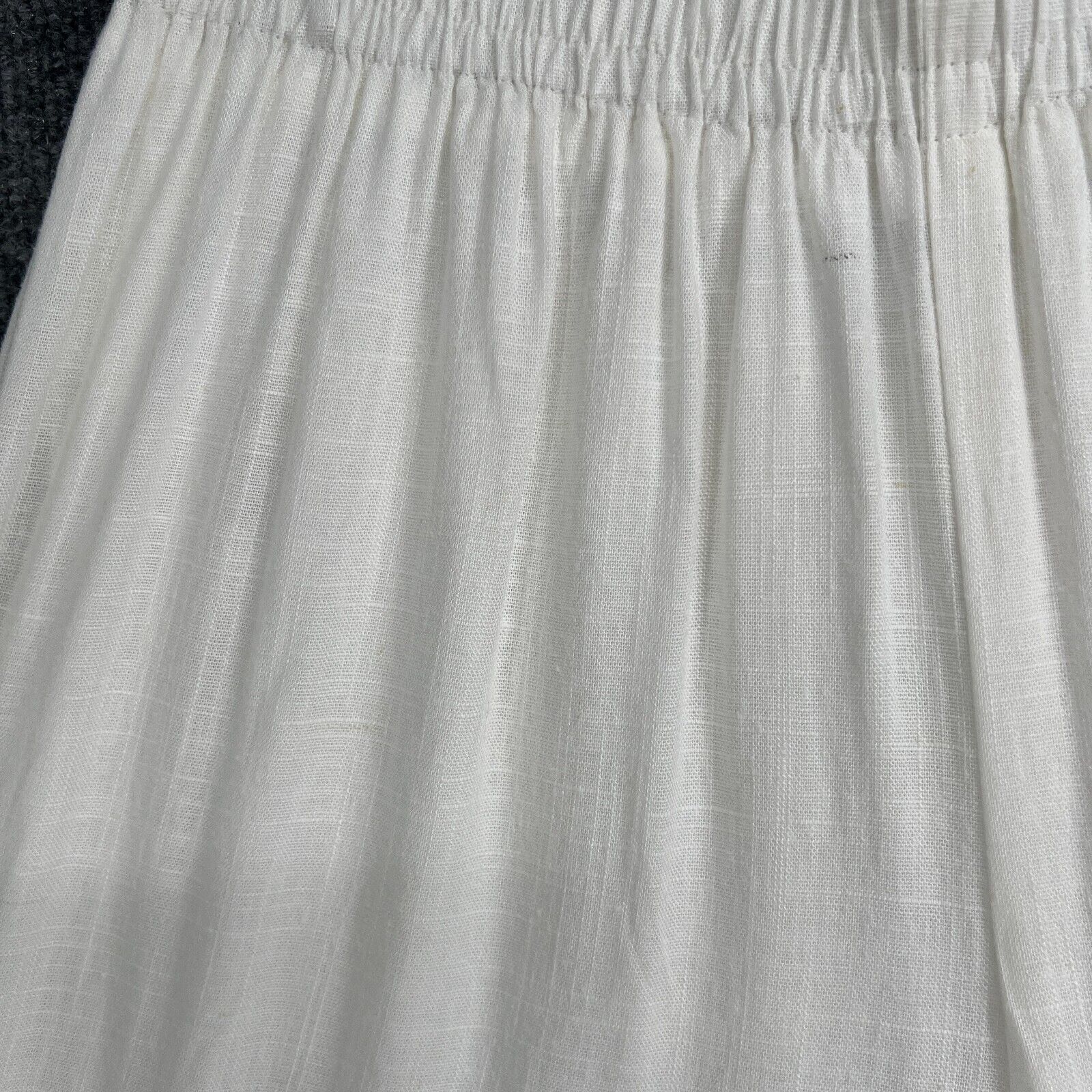 PRINCESS POLLY Princess Polly Linen Blend Wide Leg Pull On Pants White Sz 4 Size 27" / US 4 / IT 40 - 9 Thumbnail