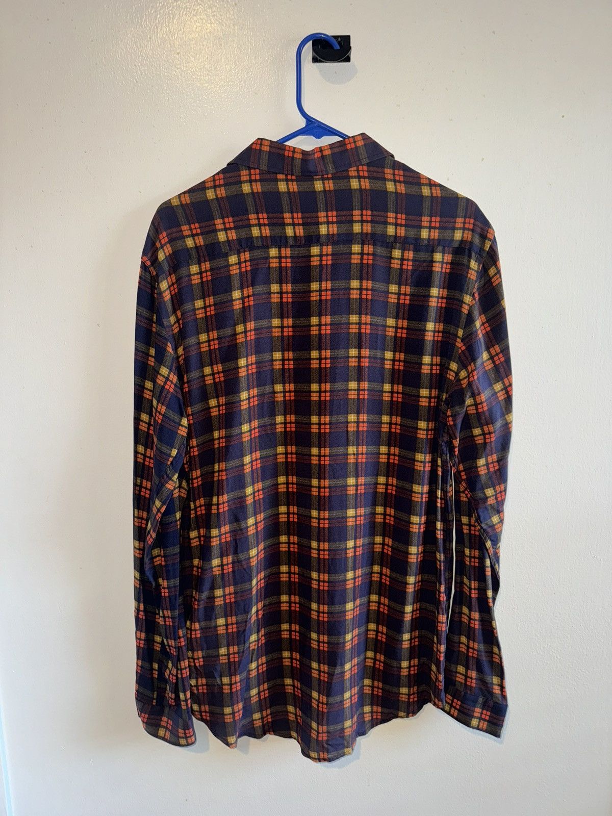 Zara Zara Blue and orange plaid flannel shirt Size US L / EU 52-54 / 3 - 2 Thumbnail