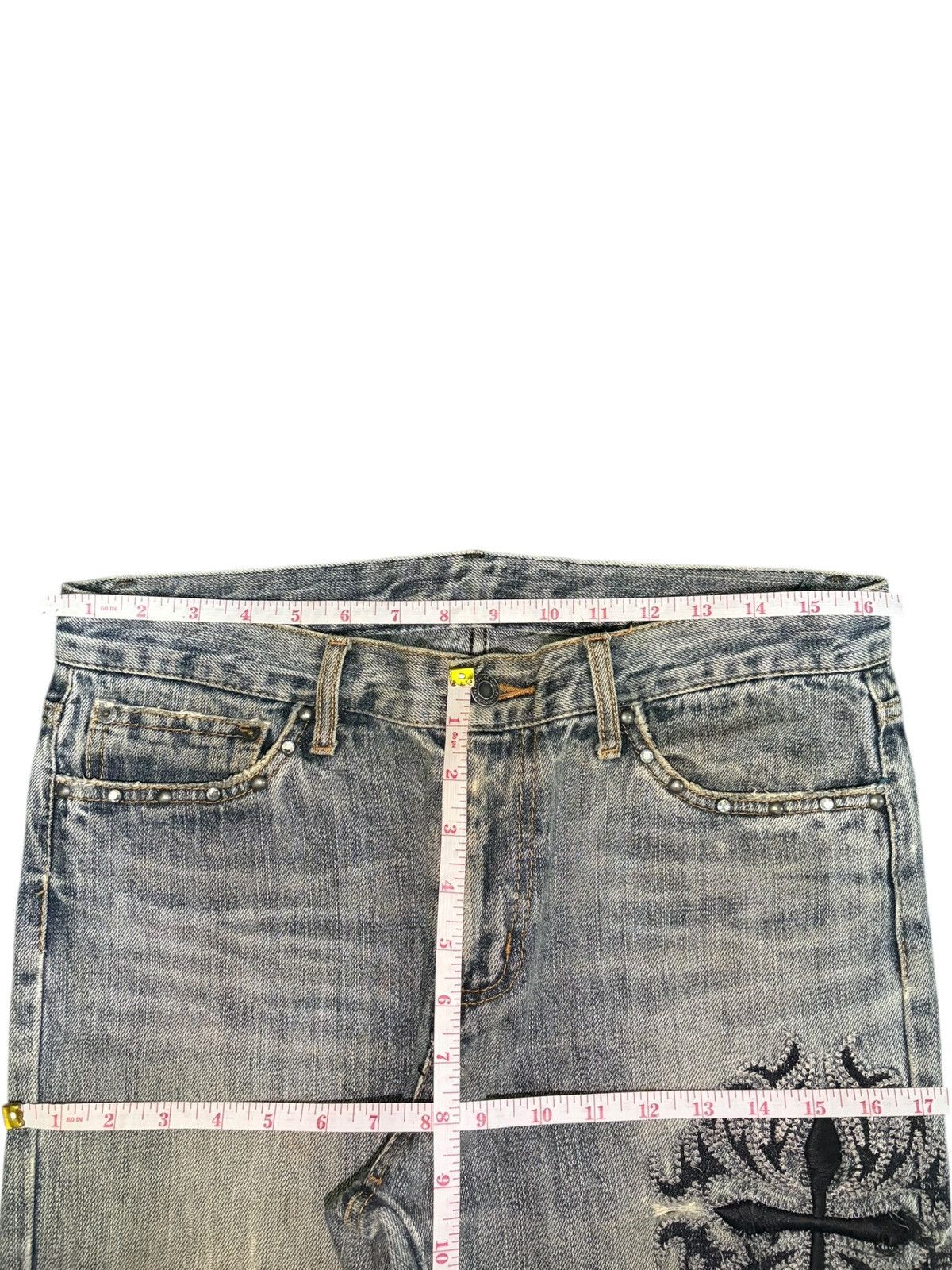 Ksubi Vintage Japanese Brand Embroidered Distressed Jeans Size 32" / US 10 / IT 46 - 6 Thumbnail