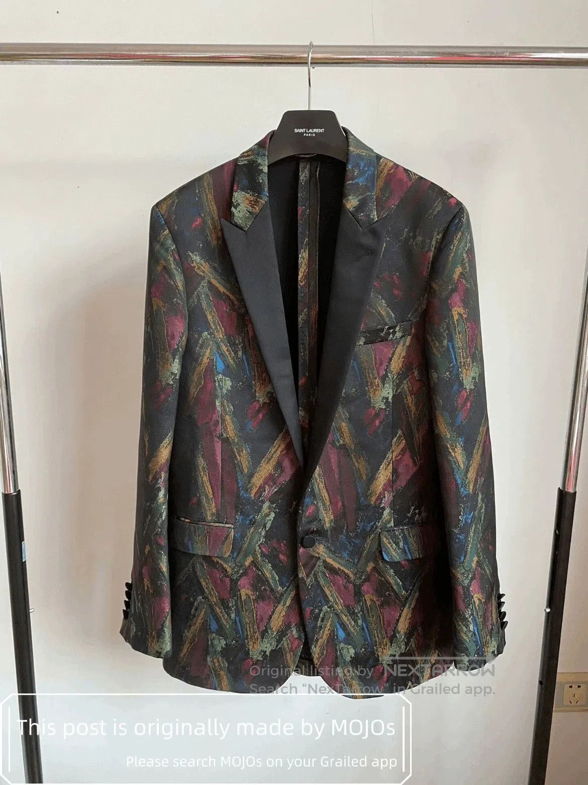 Saint Laurent Paris Sz 46 Saint Laurent Paris 14SS Colorful Painting Blazer moj Size US S / EU 44-46 / 1 - 1 Thumbnail