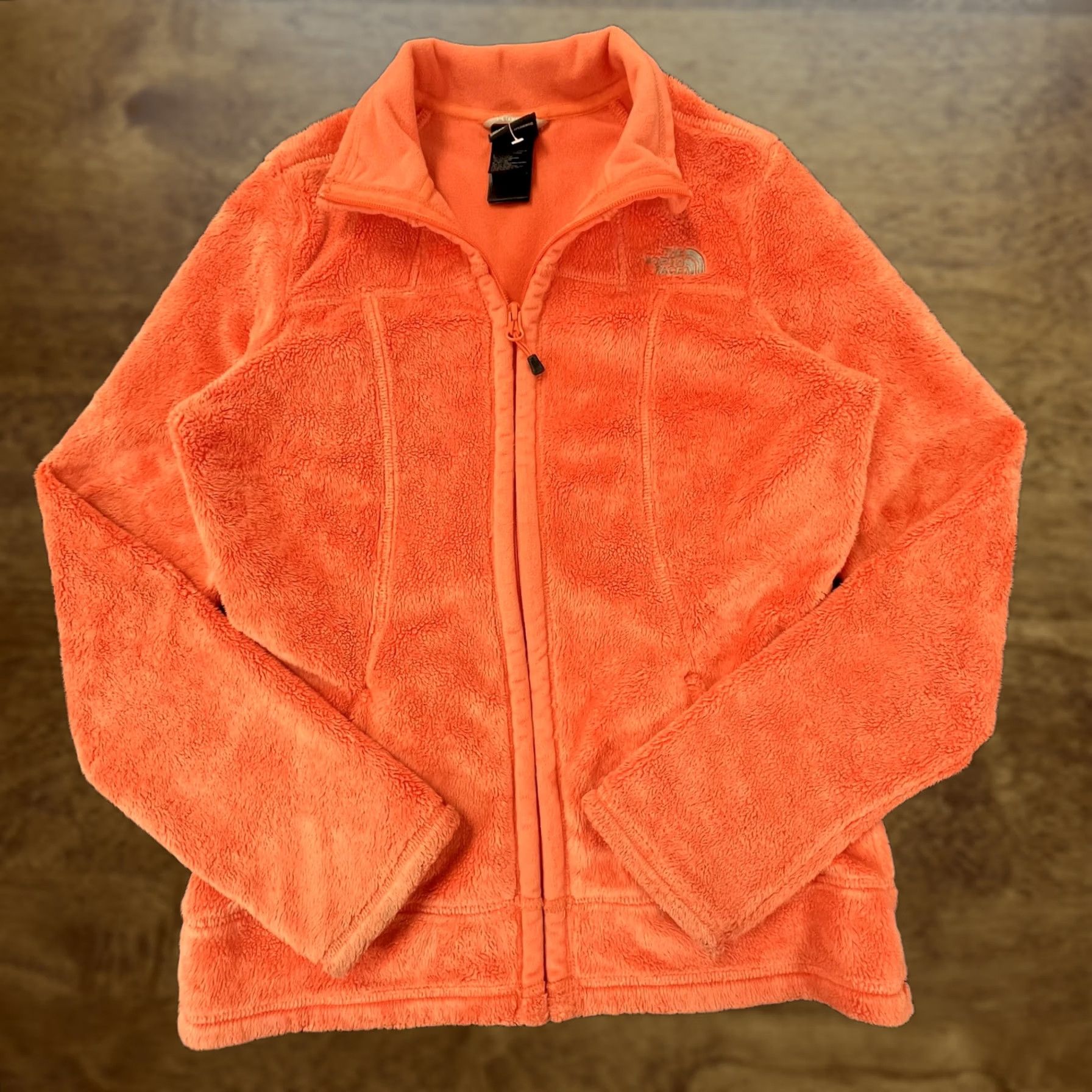 The North Face VINTAGE? No. North Face Jacket Womens Small Orange Fuzzy Fleece Full Zip Outdoors Hiking Warm Size S / US 4 / IT 40 - 1 Thumbnail