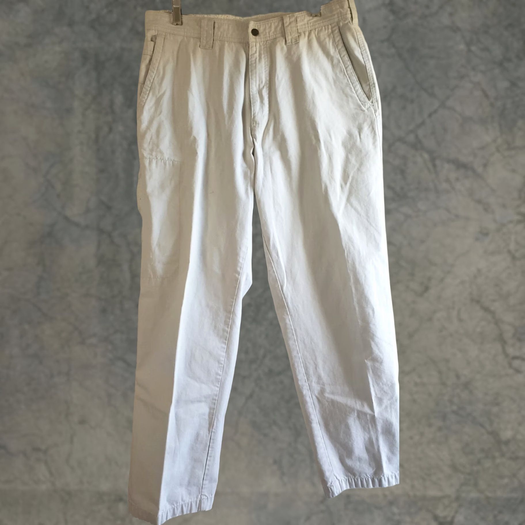 Vintage Columbia Chino Pants Men's 34X30.5 Khaki Beige Cotton Travel Size US 34 / EU 50 - 1 Thumbnail
