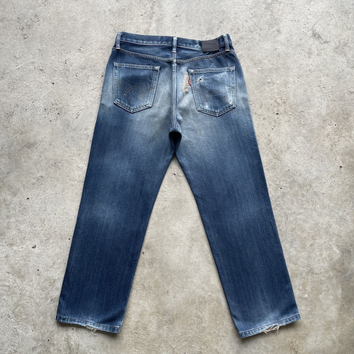 Edwin Vintage Edwin Japan Distressed Jeans Denim Pants Faded W32 Size US 32 / EU 48 - 12 Thumbnail